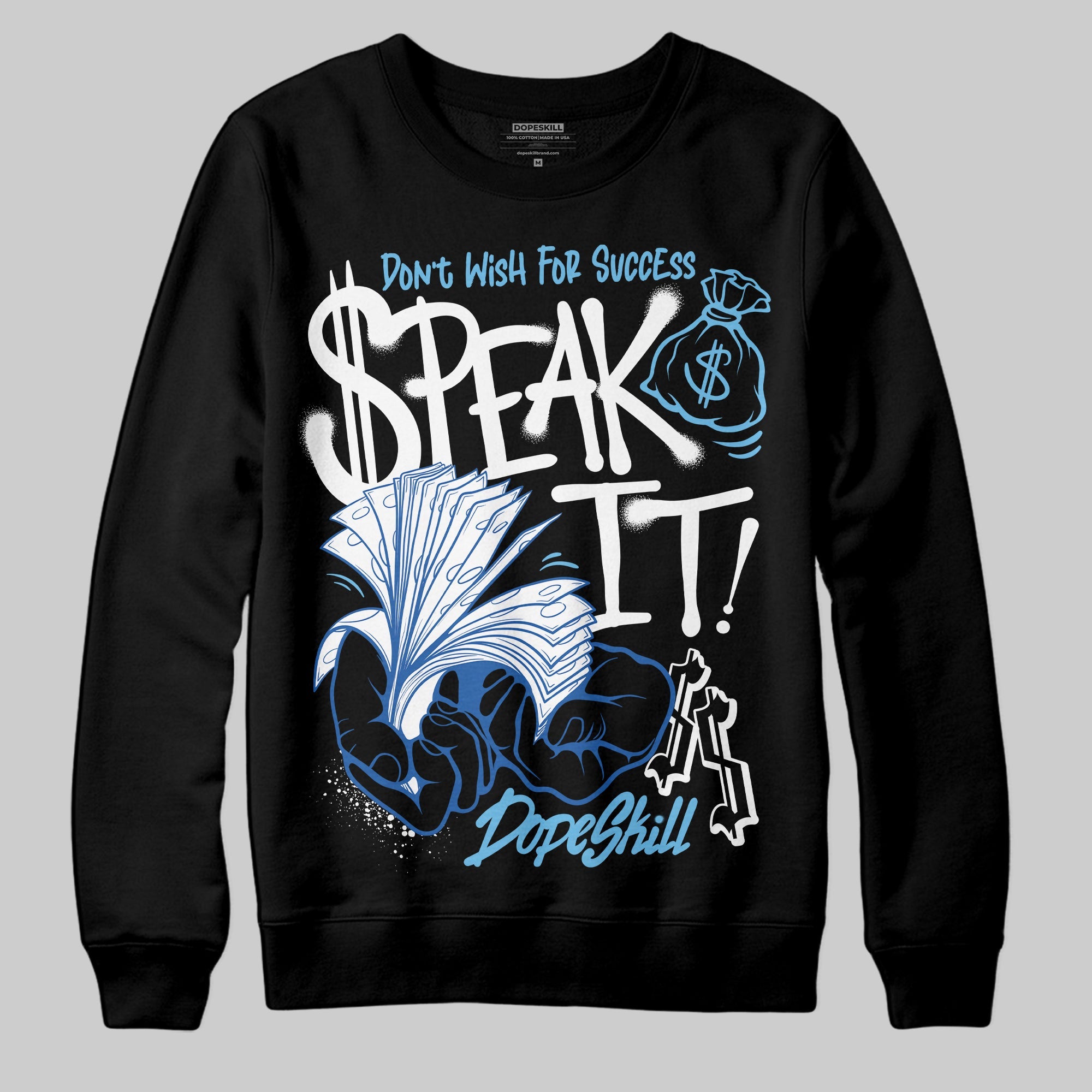 Blueberry 12s superstreetwear Sweatshirt Speak It Graphic