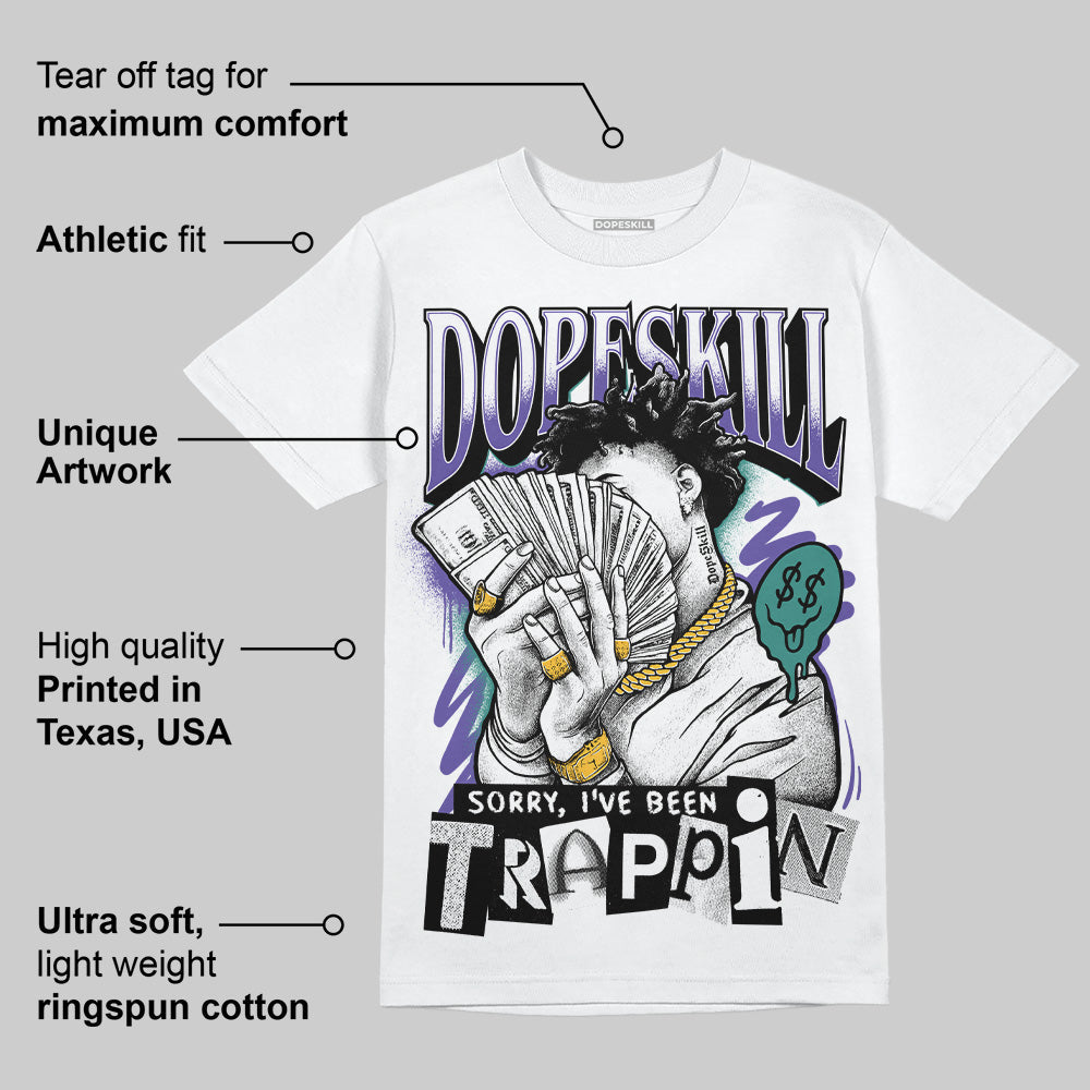 Grape 5s superstreetwear T-Shirt Sorry I've Been Trappin Graphic