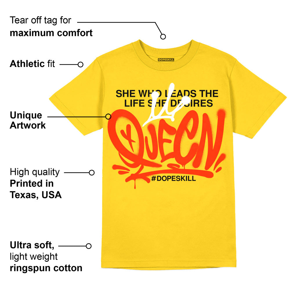 Yellow Ochre 6s superstreetwear Yellow T-shirt Queen Graphic