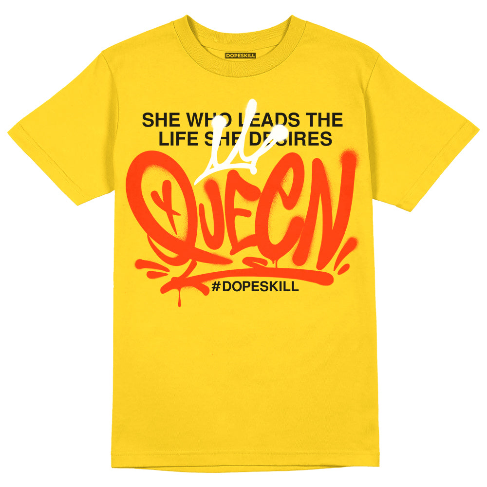 Yellow Ochre 6s superstreetwear Yellow T-shirt Queen Graphic