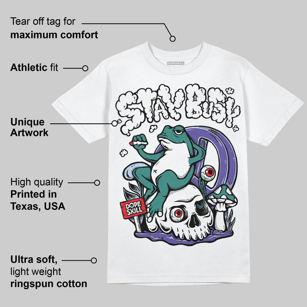 Grape 5s superstreetwear T-Shirt Stay Busy Graphic