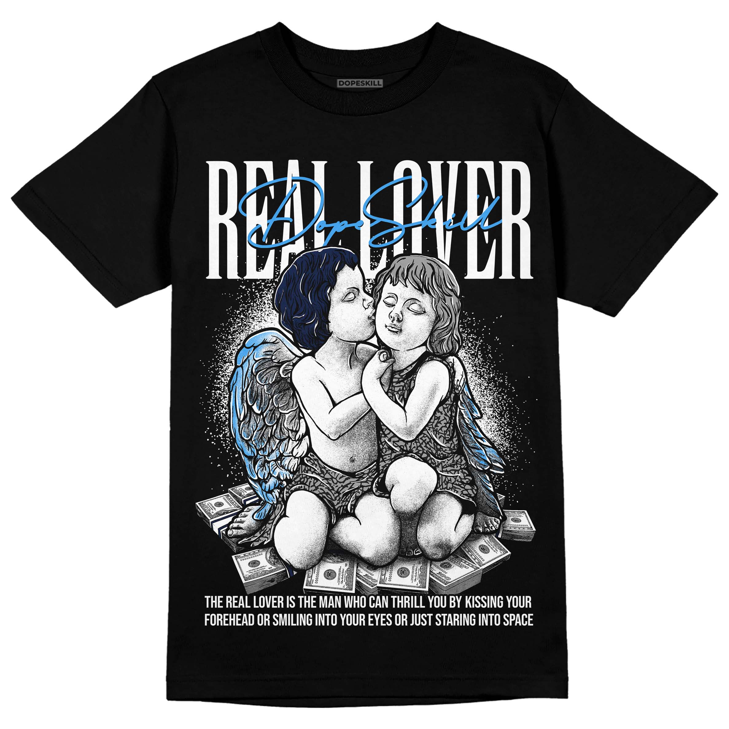 Midnight Navy 3s superstreetwear T-Shirt Real Lover Graphic