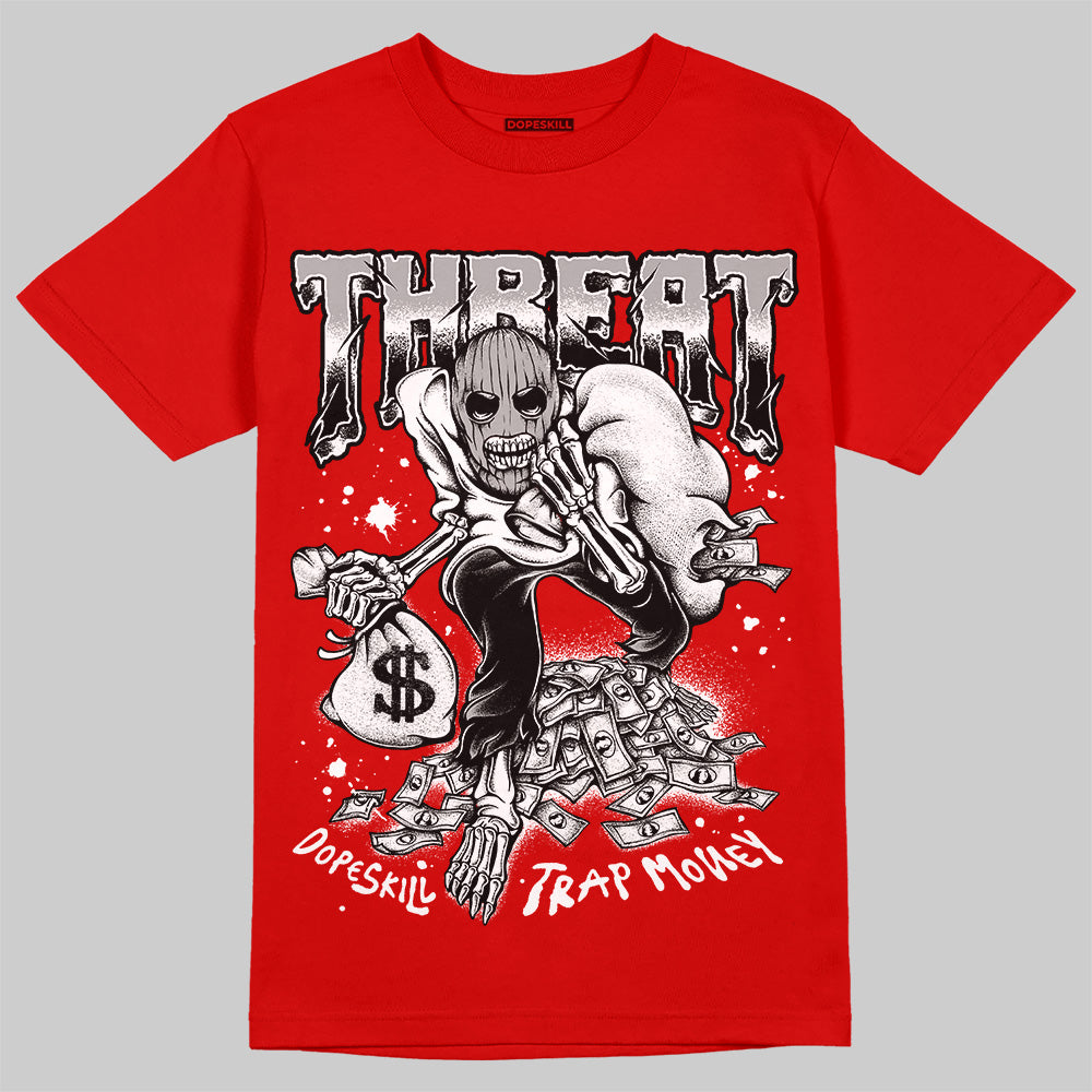 Bred Velvet 11s superstreetwear Red T-shirt Threat Graphic