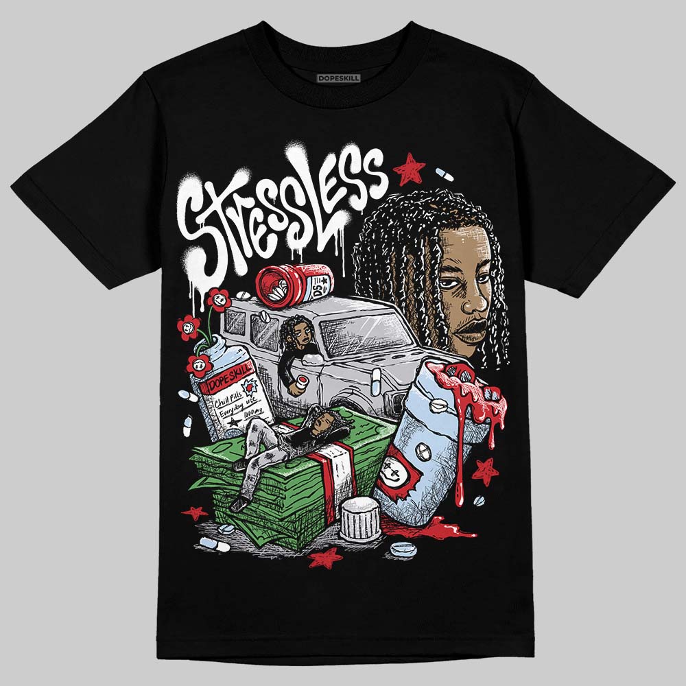 Black Metallic Reimagined 5s superstreetwear T-Shirt Stressless Graphic