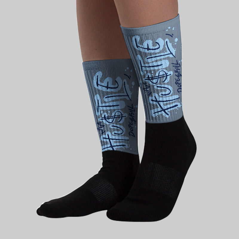9060 Grey Day superstreetwear Sublimated Socks Hustle Graphic