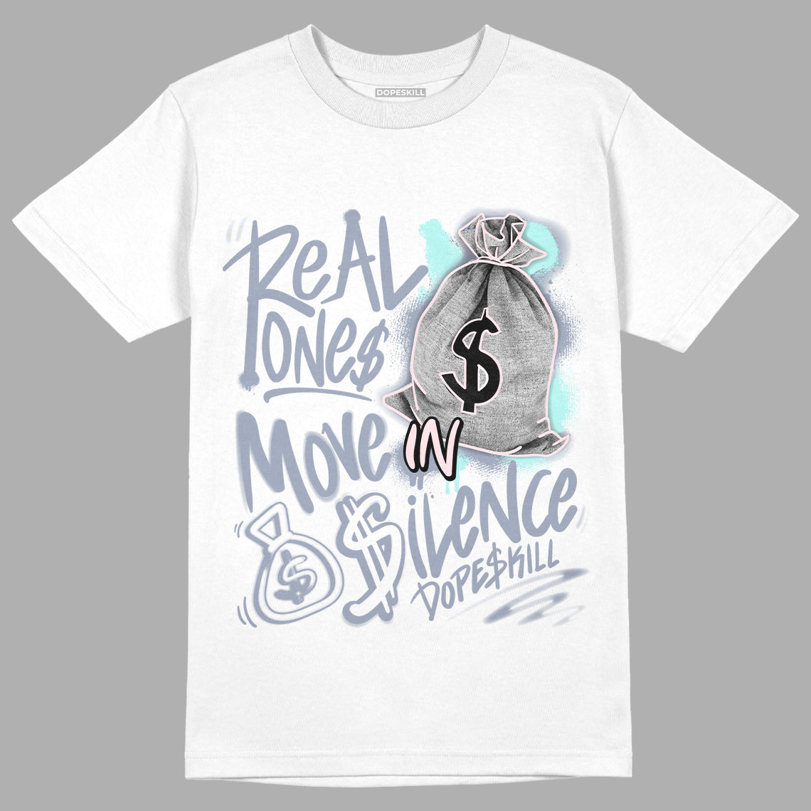 AJ 5 Easter superstreetwear T-Shirt Real Ones Move In Silence Graphic