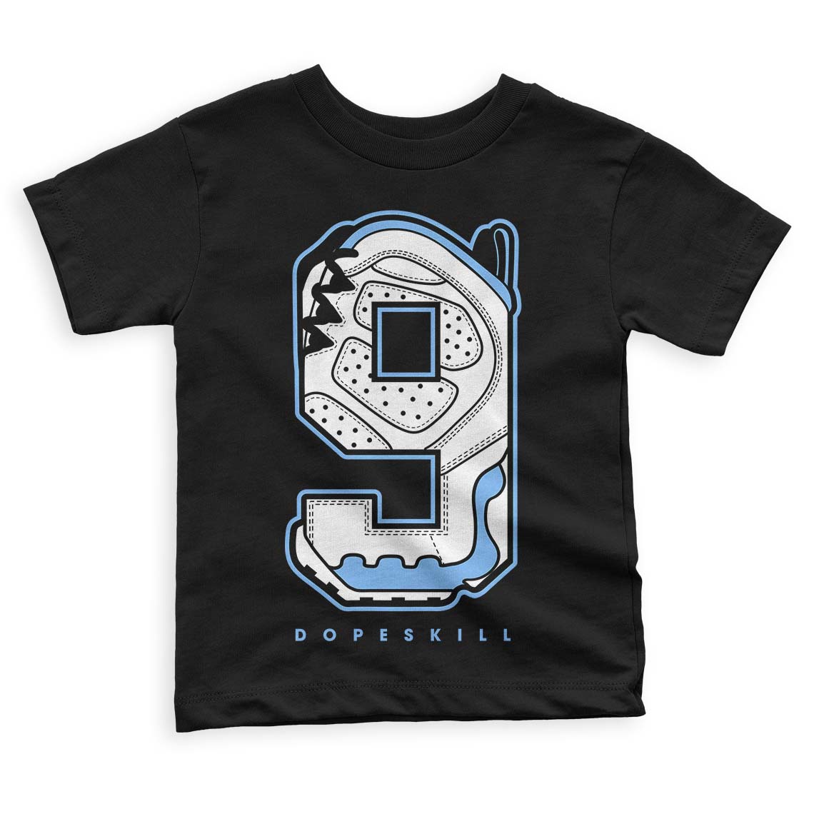 Powder Blue 9s superstreetwear Toddler Kids T-shirt No.9 Graphic