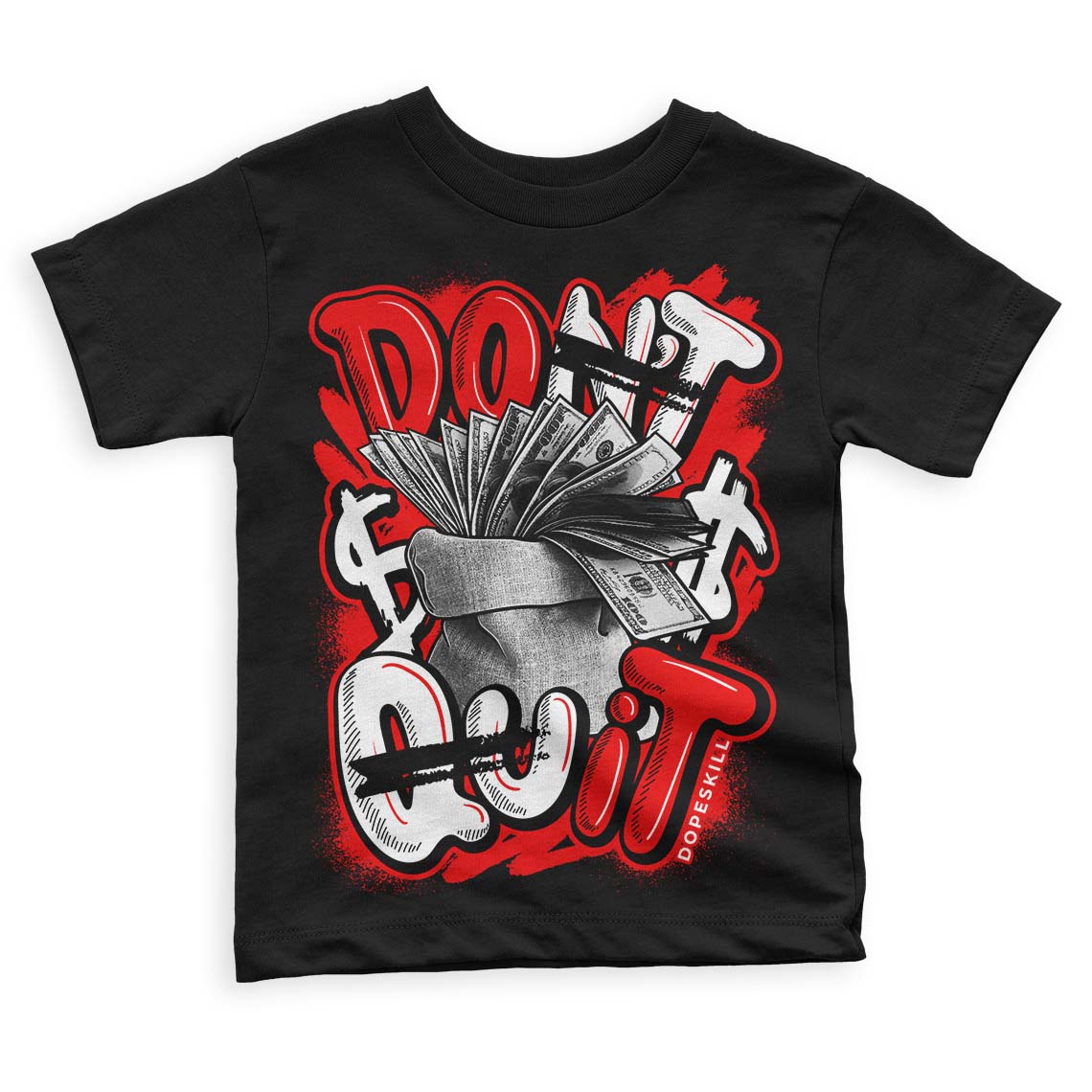 Cherry 11s superstreetwear Toddler Kids T-shirt Don't Quit Graphic