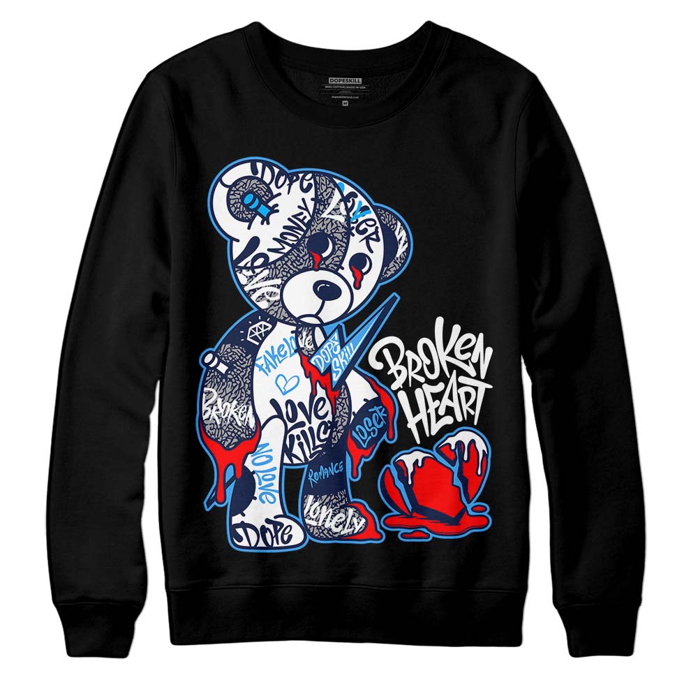 AJ Spizike White Obsidian superstreetwear Sweatshirt Broken Heart Graphic
