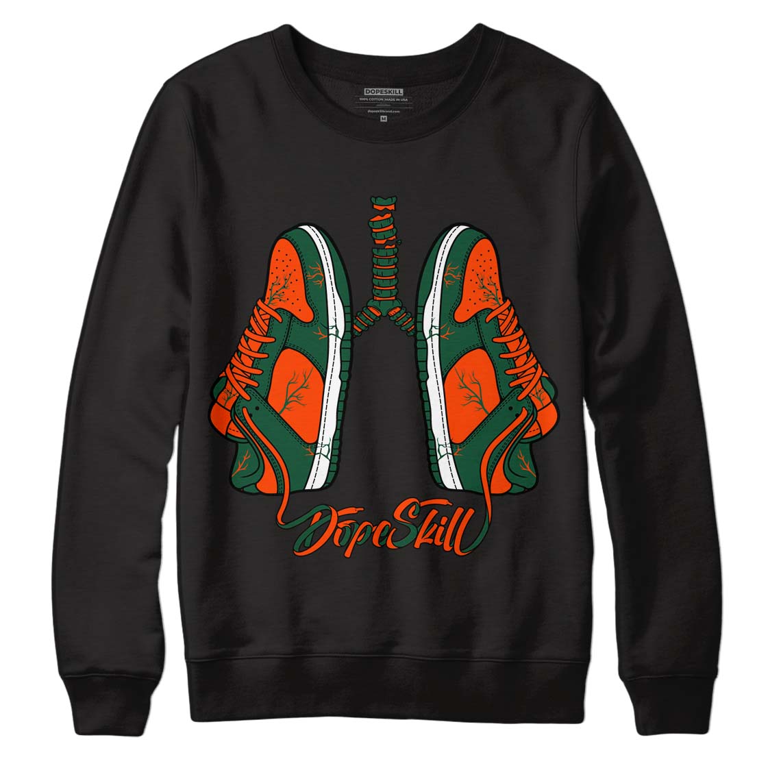 Dunk Low Team Dark Green Orange superstreetwear Sweatshirt Breathe Graphic
