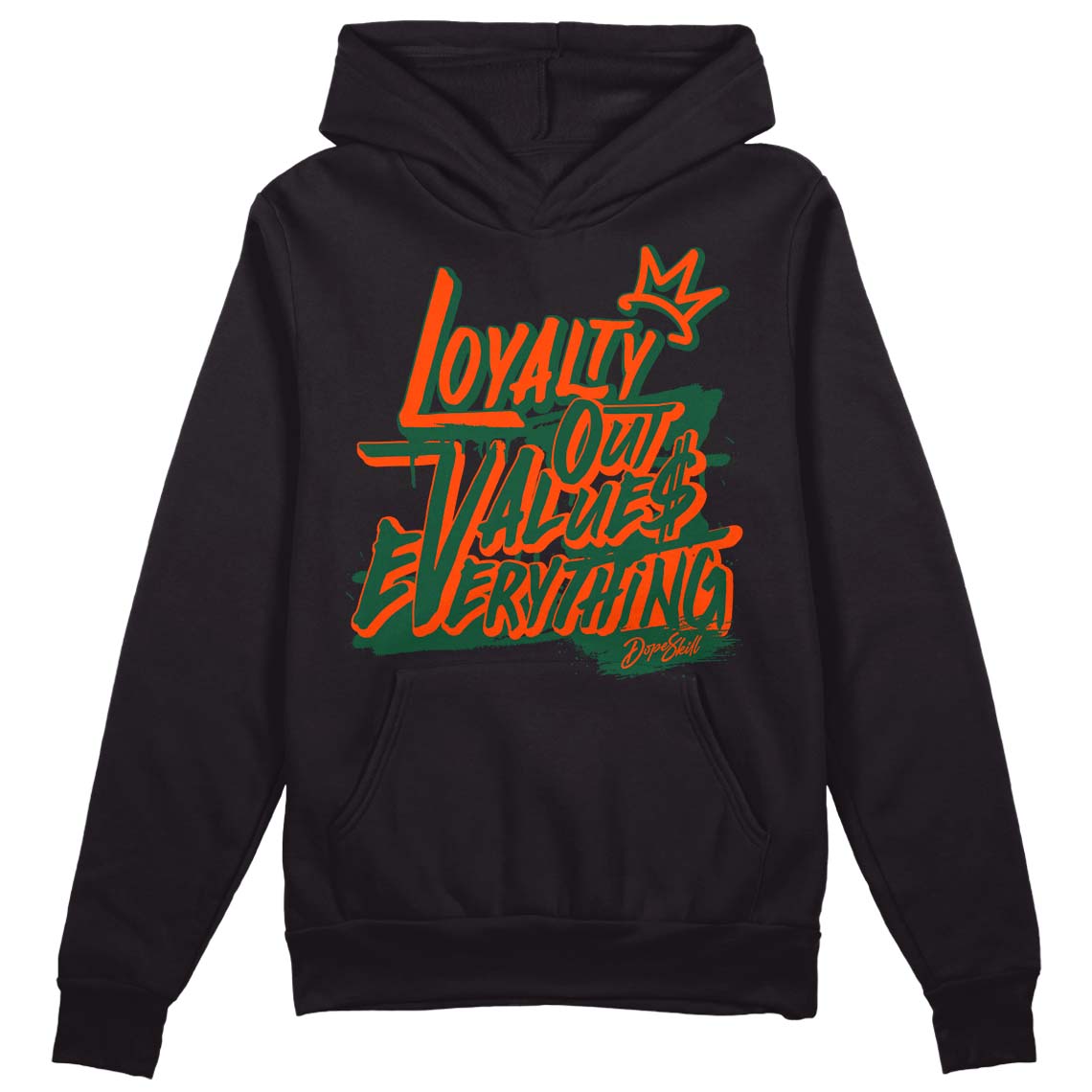 Dunk Low Team Dark Green Orange superstreetwear Hoodie Sweatshirt LOVE Graphic