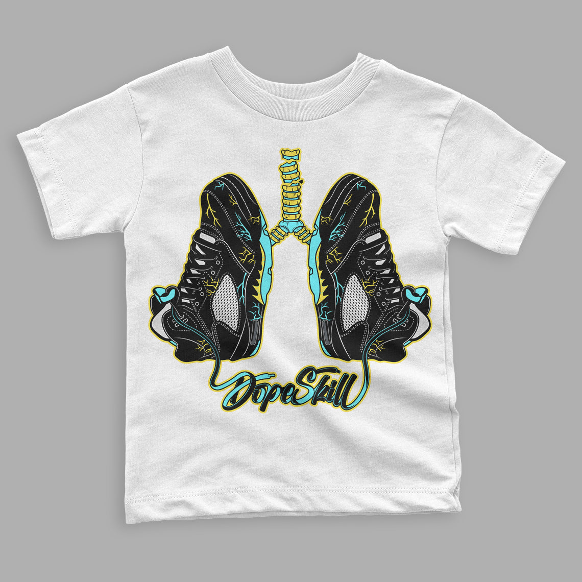 Aqua 5s superstreetwear Toddler Kids T-shirt Breathe Graphic