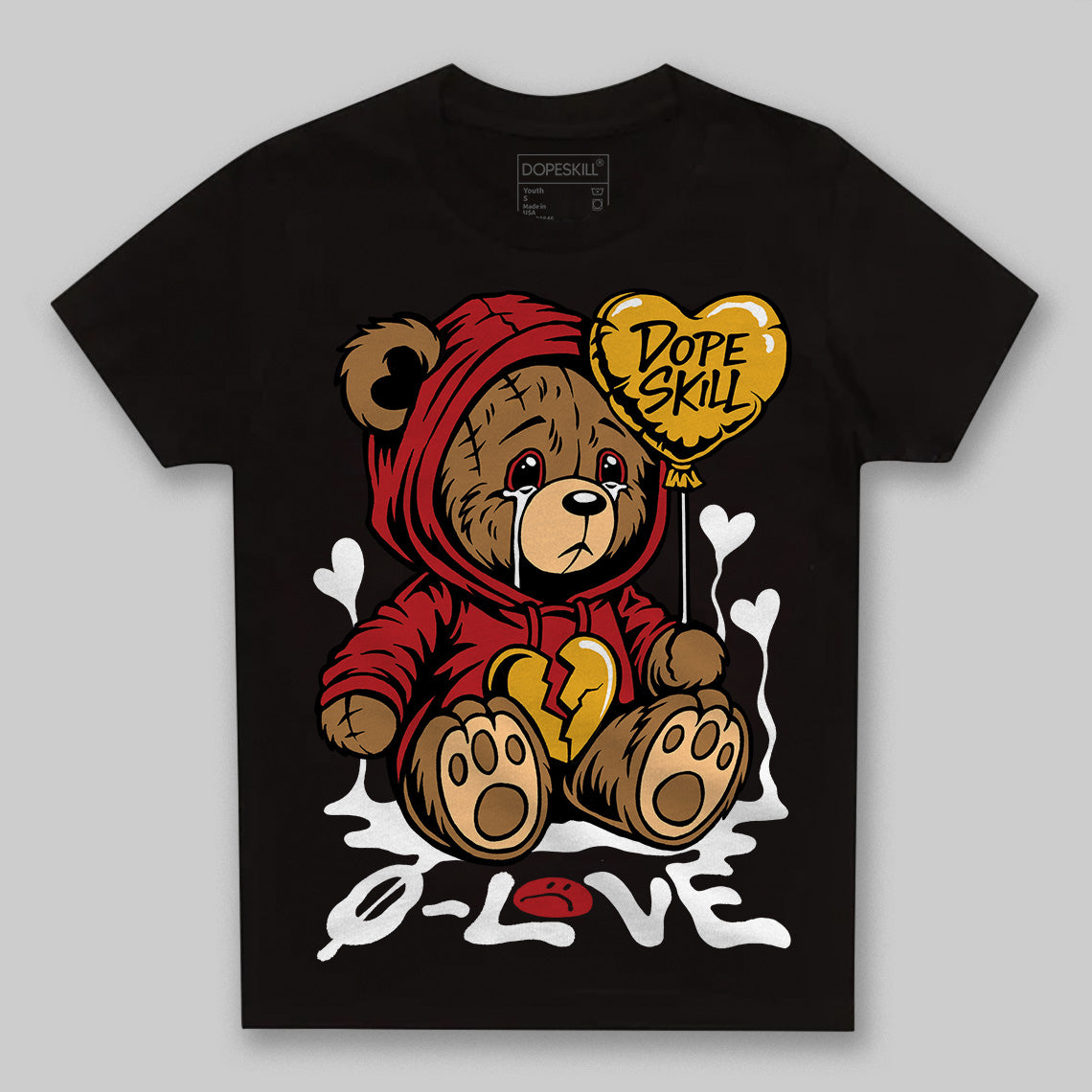 Flu Game 12s superstreetwear Toddler Kids T-shirt Broken Bear Graphic