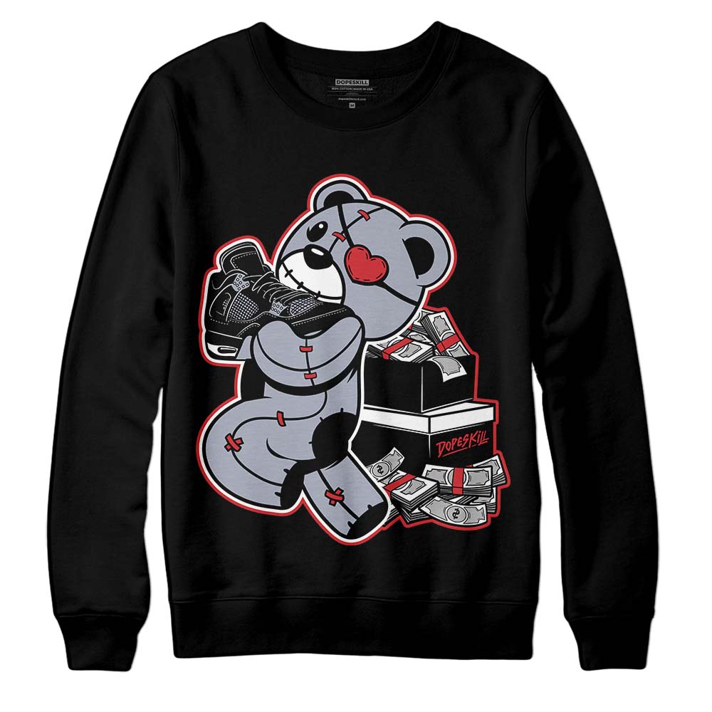 Bred Reimagined 4s superstreetwear Sweatshirt Bear Steals Sneaker Graphic