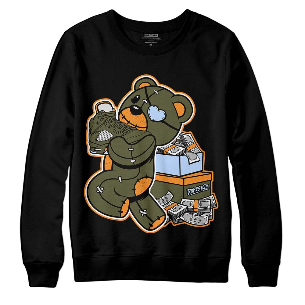 Olive 5s superstreetwear Sweatshirt Bear Steals Sneaker Graphic