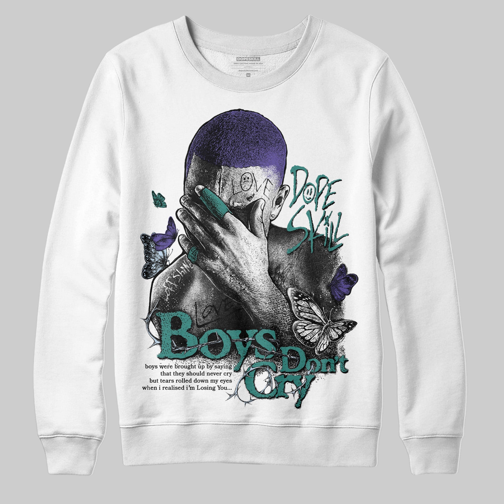 Grape 5s superstreetwear Sweatshirt Boys Don't Cry Graphic