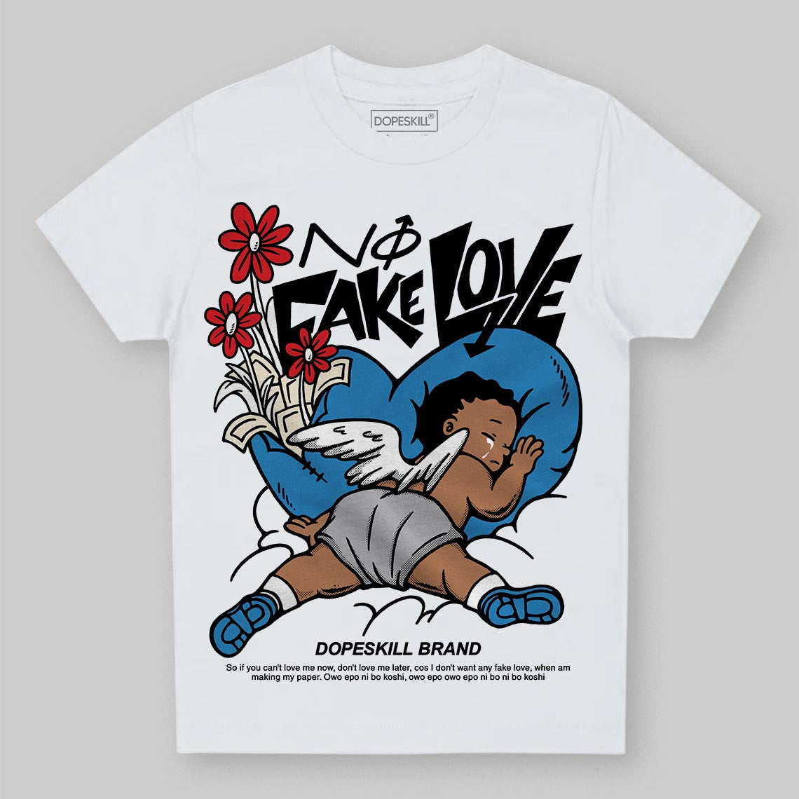 Rare Air 3s superstreetwear Toddler Kids T-shirt No Fake Love Graphic