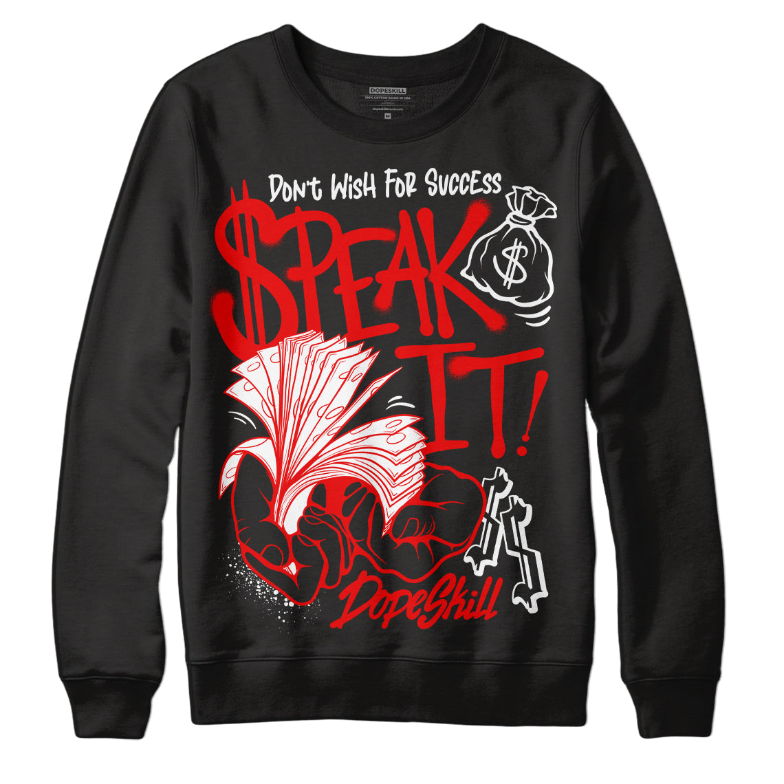 Cherry 12s superstreetwear Sweatshirt Speak It Graphic