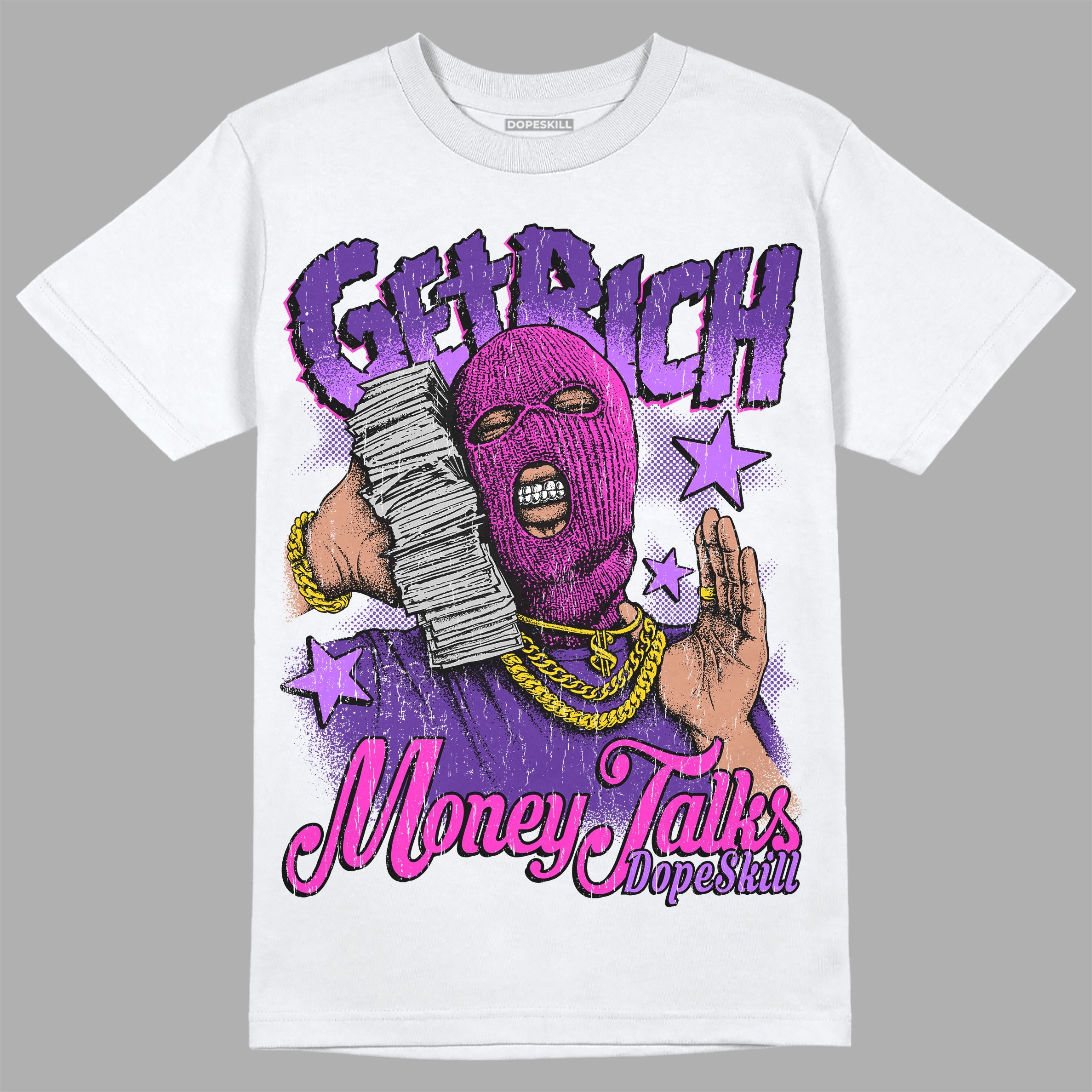 PURPLE Collection superstreetwear T-Shirt Get Rich Graphic