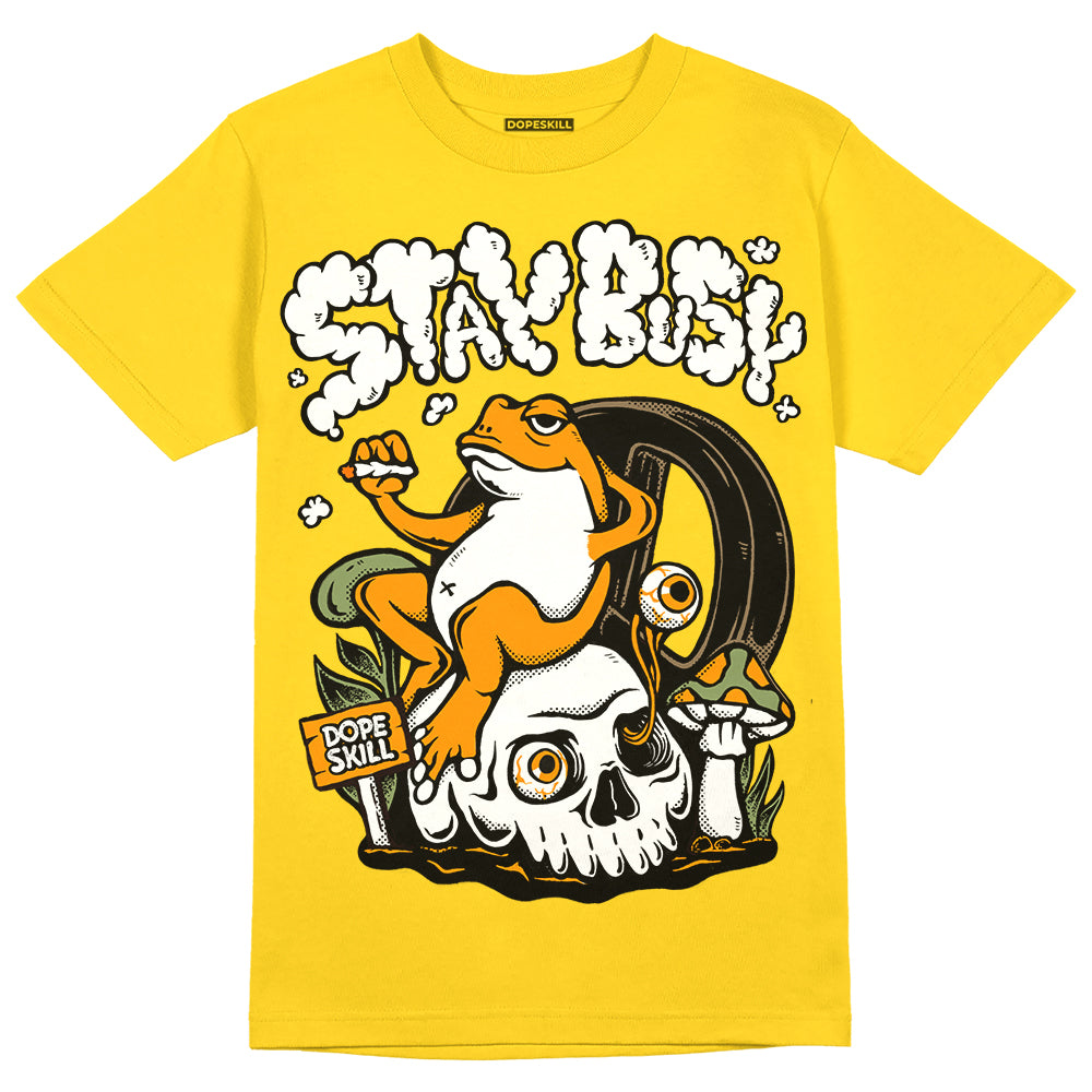 Black Tour Yellow AJ 4 Thunder superstreetwear Unisex T-Shirt Stay Busy Graphic