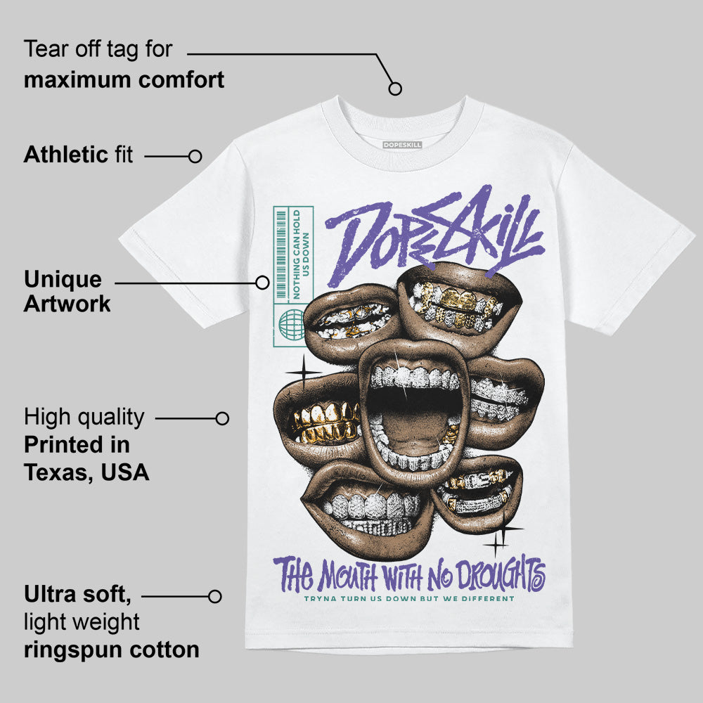 Grape 5s superstreetwear T-Shirt The Mouth With No Droughts Graphic