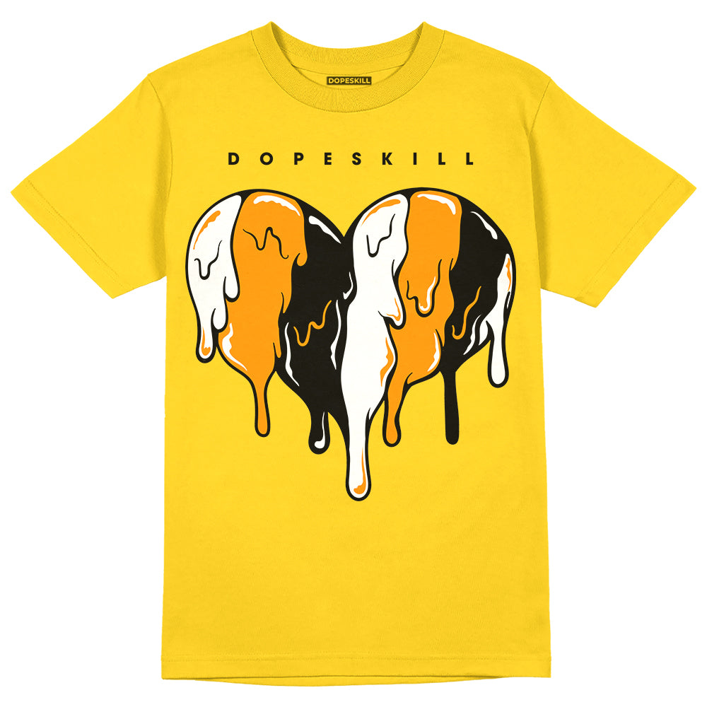Yellow Ochre 6s superstreetwear Yellow T-shirt Slime Drip Heart Graphic