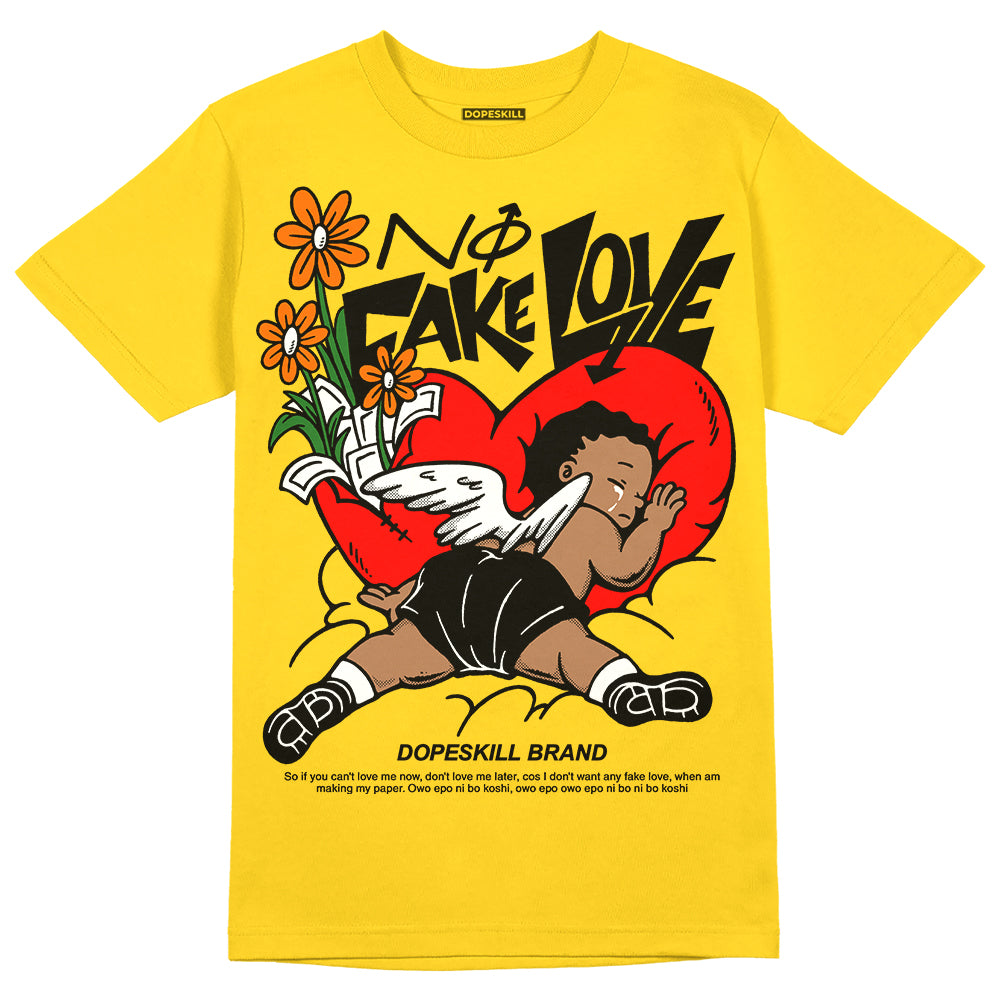 Black Tour Yellow AJ 4 Thunder superstreetwear Unisex T-Shirt No Fake Love Graphic