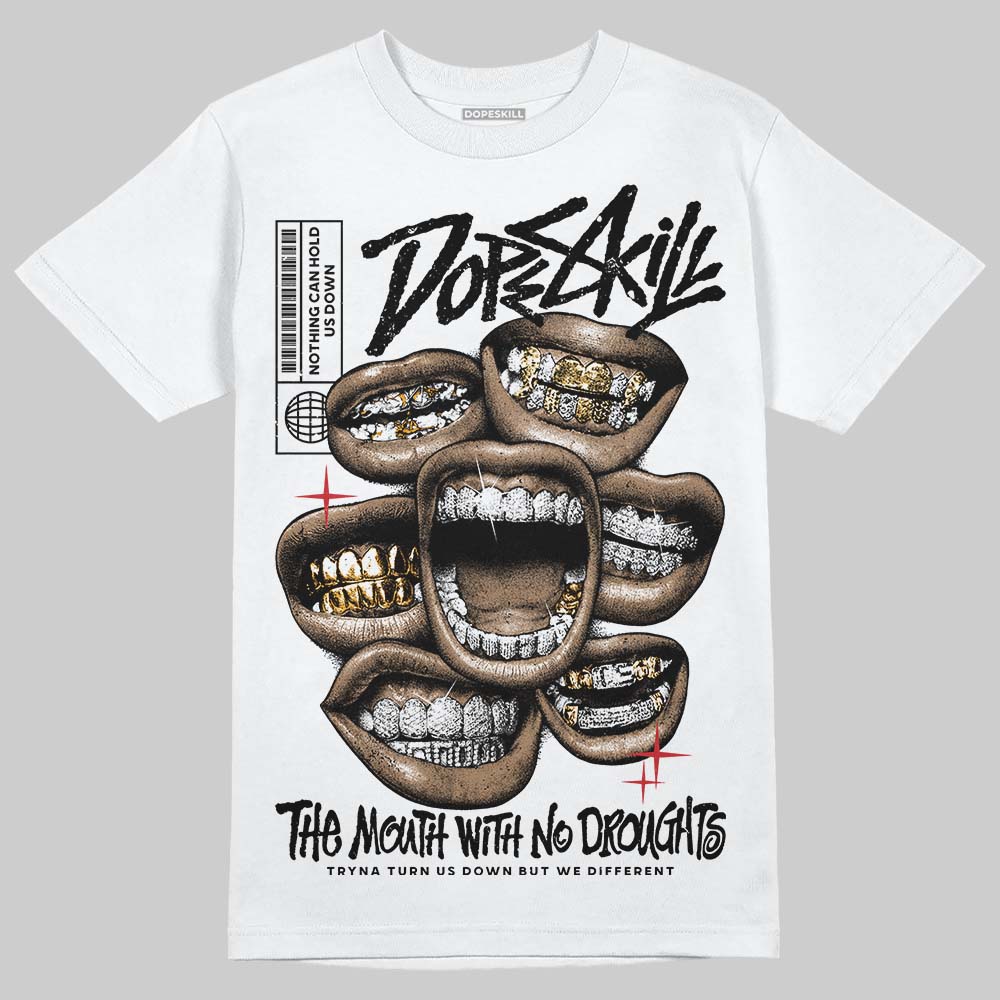 Black Metallic Reimagined 5s superstreetwear T-Shirt The Mouth With No Droughts Graphic