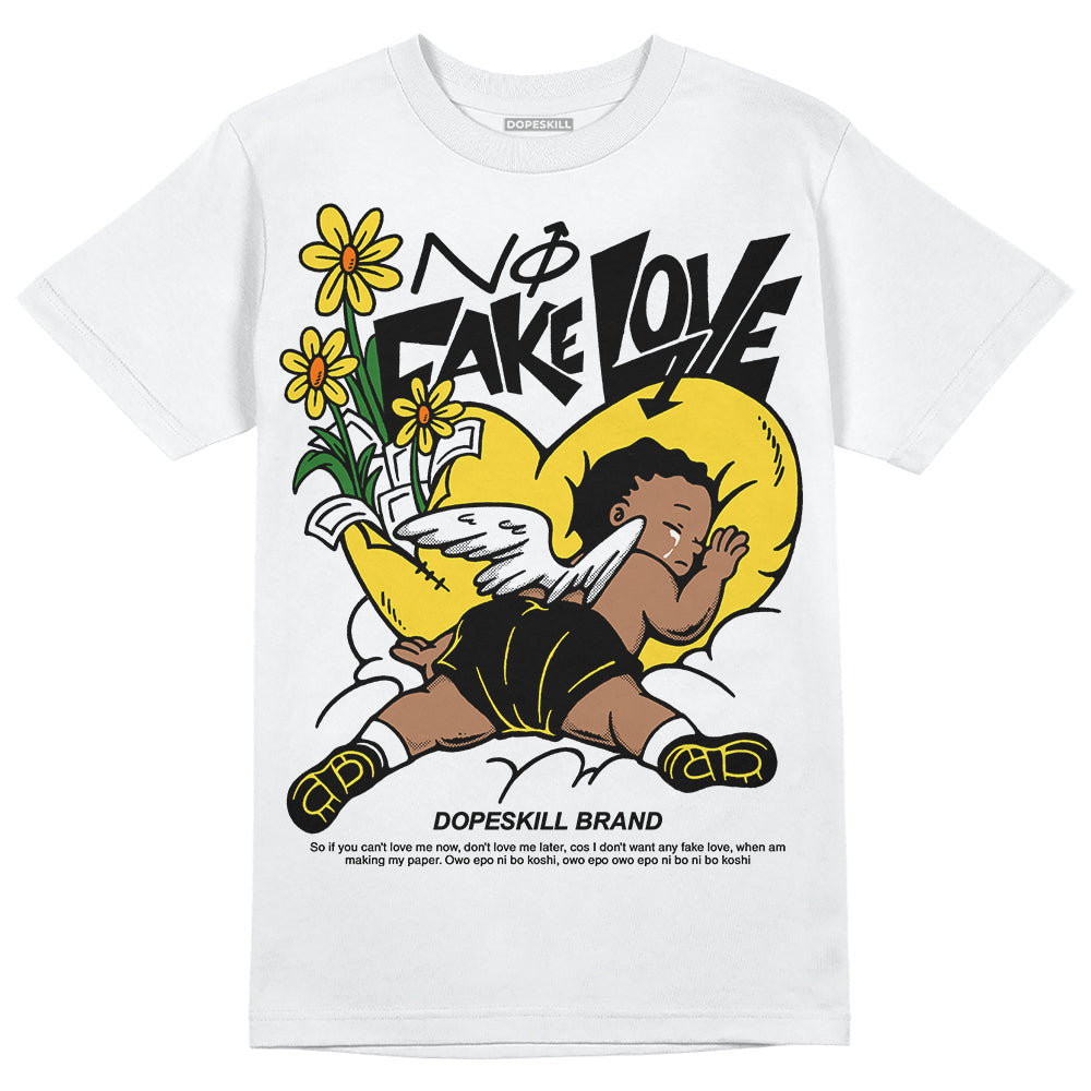 Black Tour Yellow AJ 4 Thunder superstreetwear Unisex T-Shirt No Fake Love Graphic