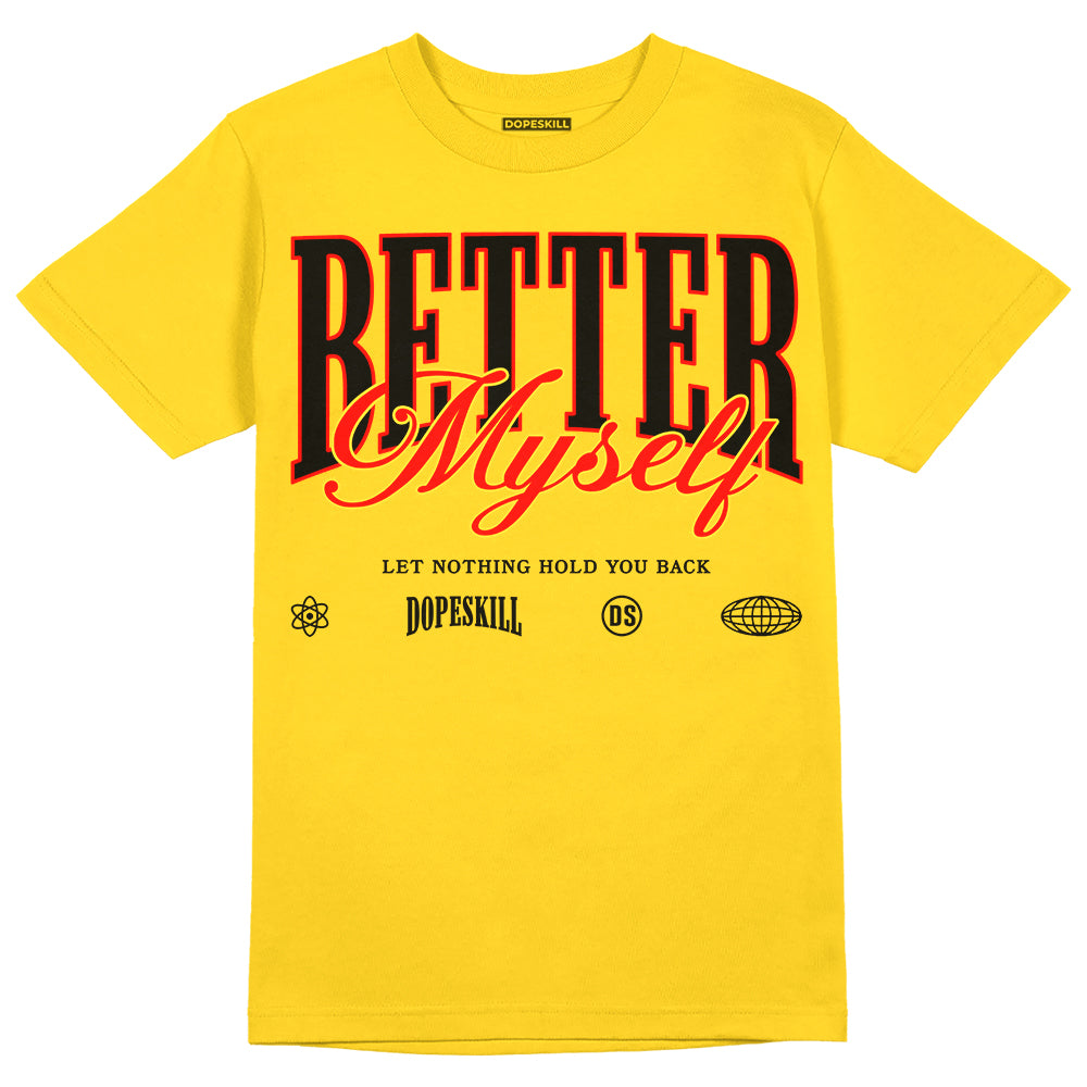 Black Tour Yellow AJ 4 Thunder superstreetwear Unisex T-Shirt Better Myself Graphic