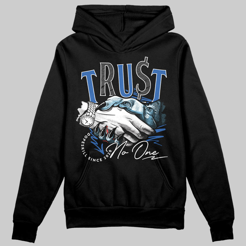 Blueberry 12s superstreetwear Hoodie Sweatshirt Trust No One Graphic