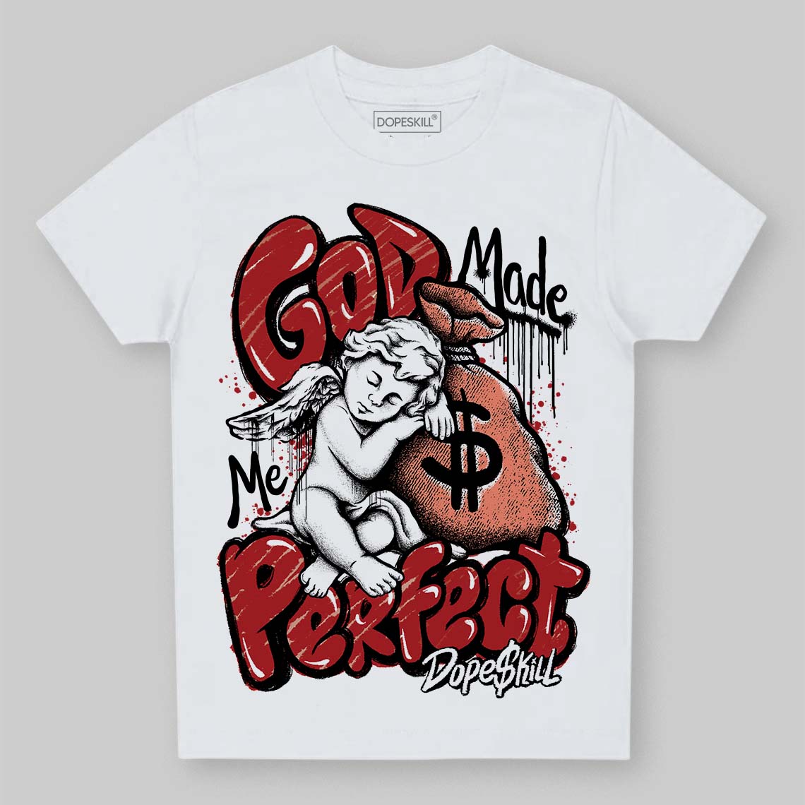 Rare Air Cinnabar 1s superstreetwear Toddler Kids T-shirt God Made Me Perfect Graphic