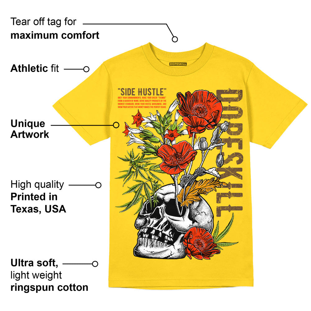 Yellow Ochre 6s superstreetwear Yellow T-shirt Side Hustle Graphic