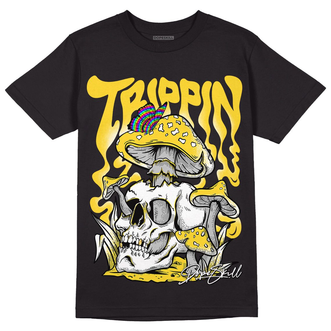 Black Tour Yellow AJ 4 Thunder superstreetwear T-Shirt Trippin Graphic