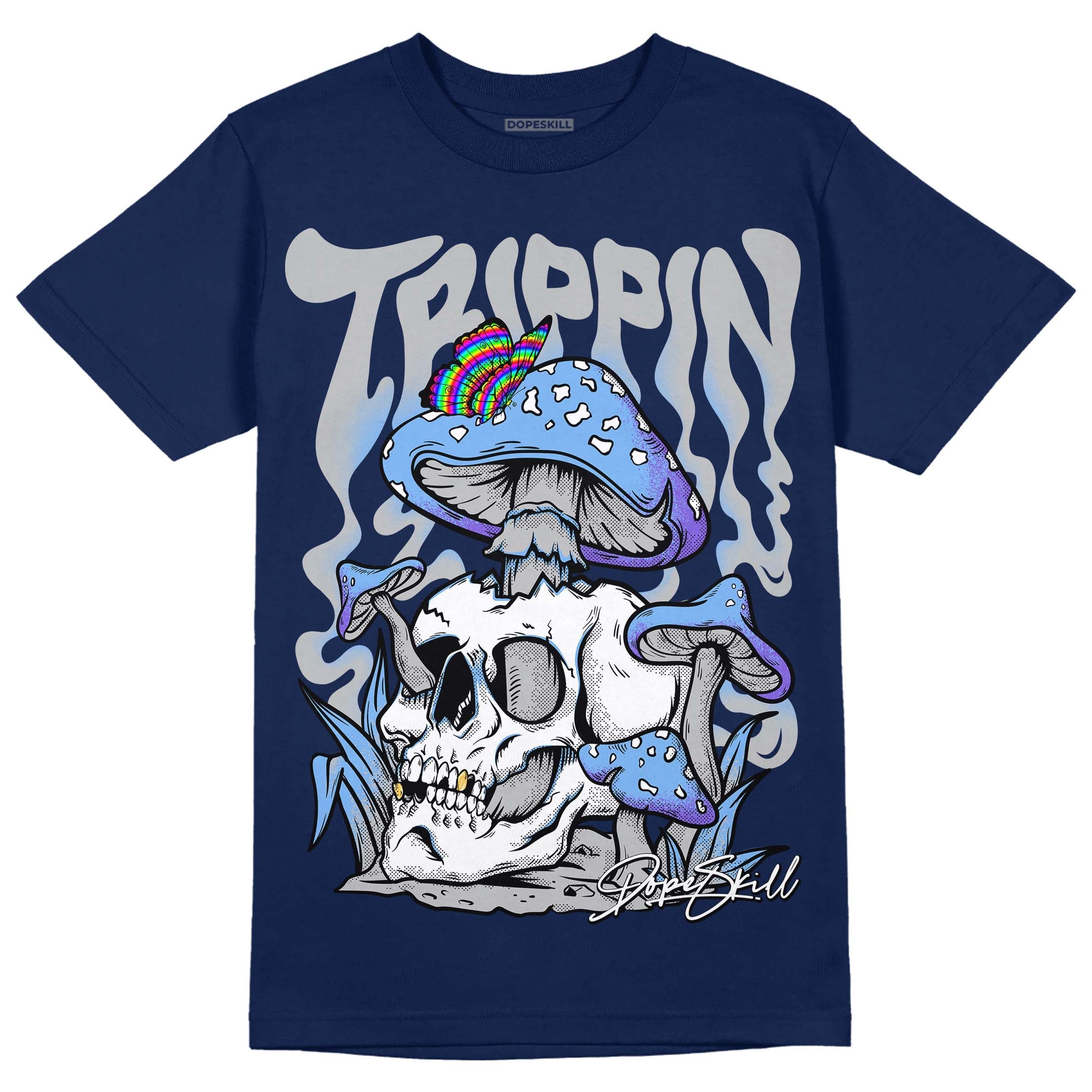 Midnight Navy 5s superstreetwear Navy T-shirt Trippin Graphic