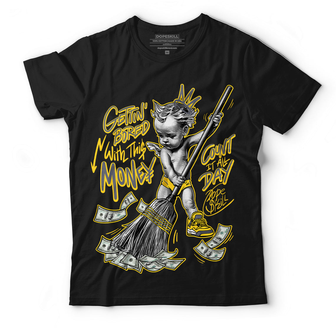 AJ 4 Lightning superstreetwear T-Shirt Gettin Bored With This Money Graphic