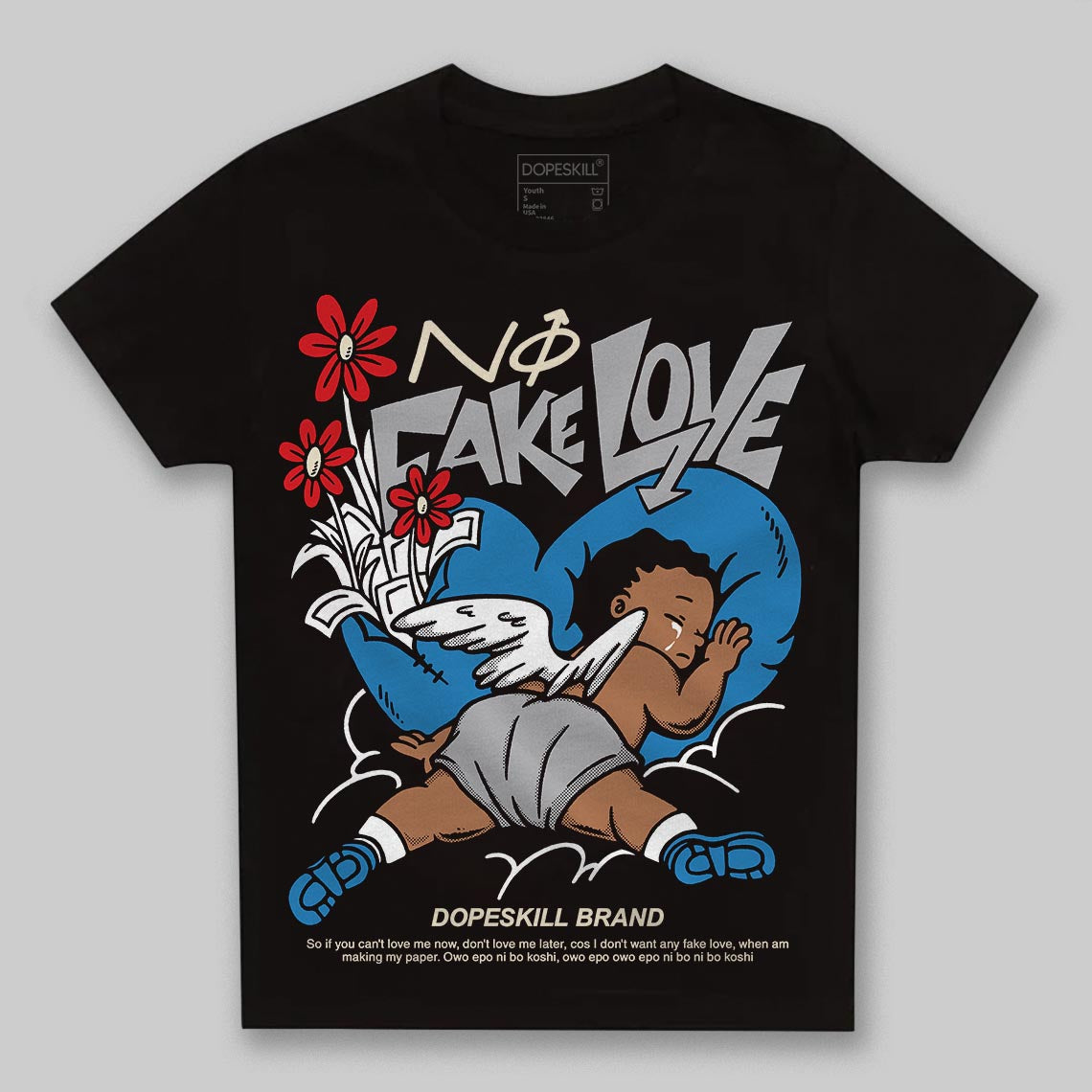 Rare Air 3s superstreetwear Toddler Kids T-shirt No Fake Love Graphic