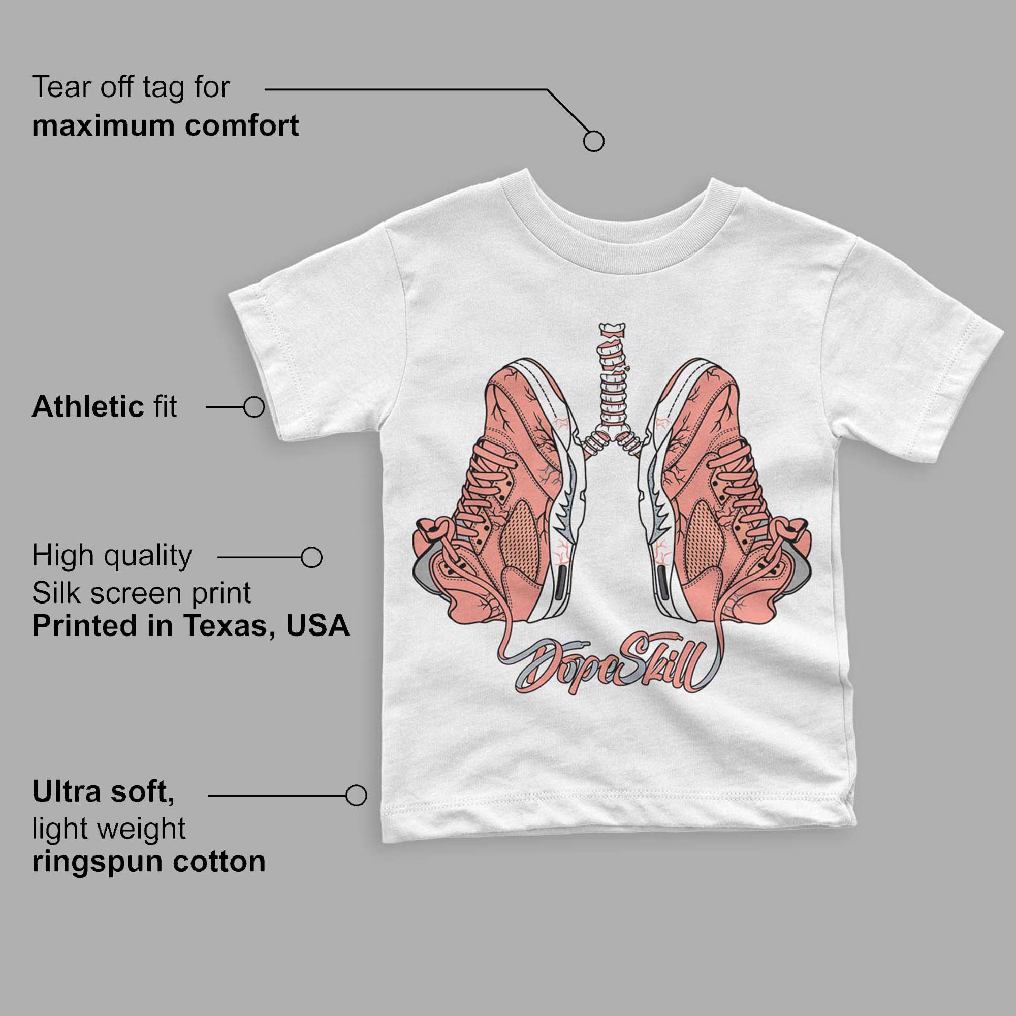 Crimson Bliss 5s superstreetwear Toddler Kids T-shirt Breathe Graphic