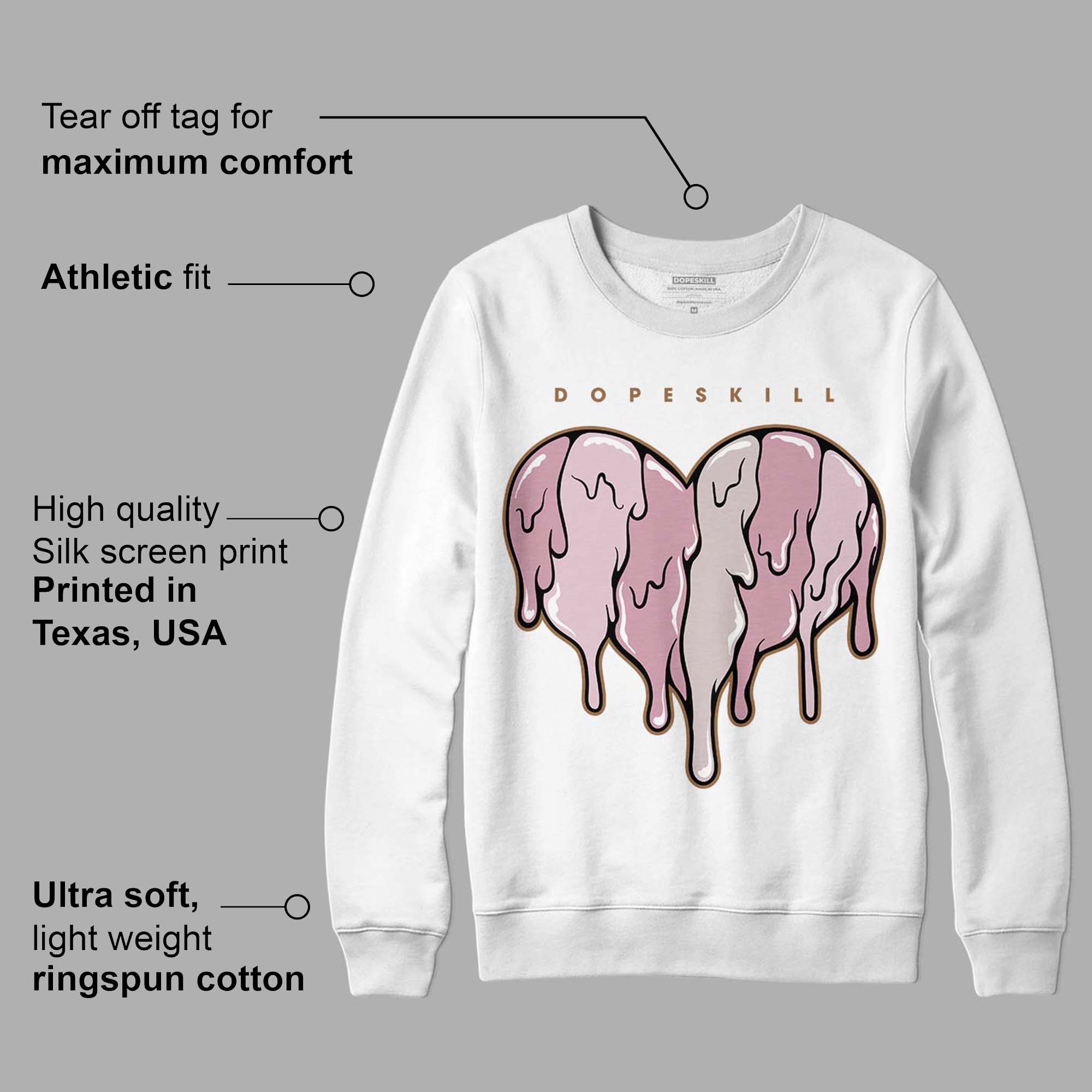 Dunk Low Teddy Bear Pink superstreetwear Sweatshirt Slime Drip Heart Graphic