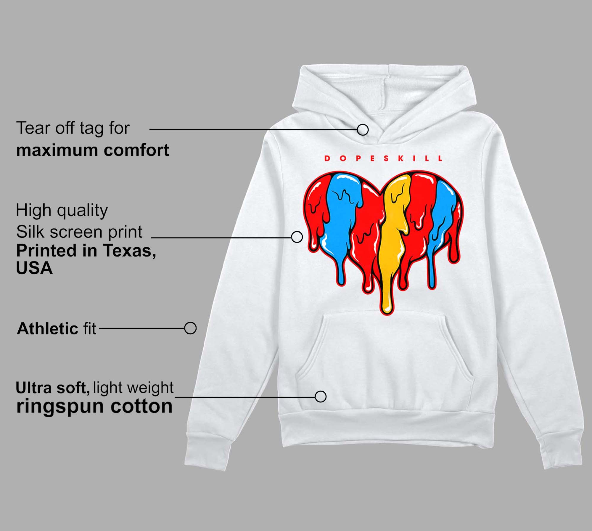 Fruity Pebbles Dunks superstreetwear Hoodie Sweatshirt Slime Drip Heart Graphic