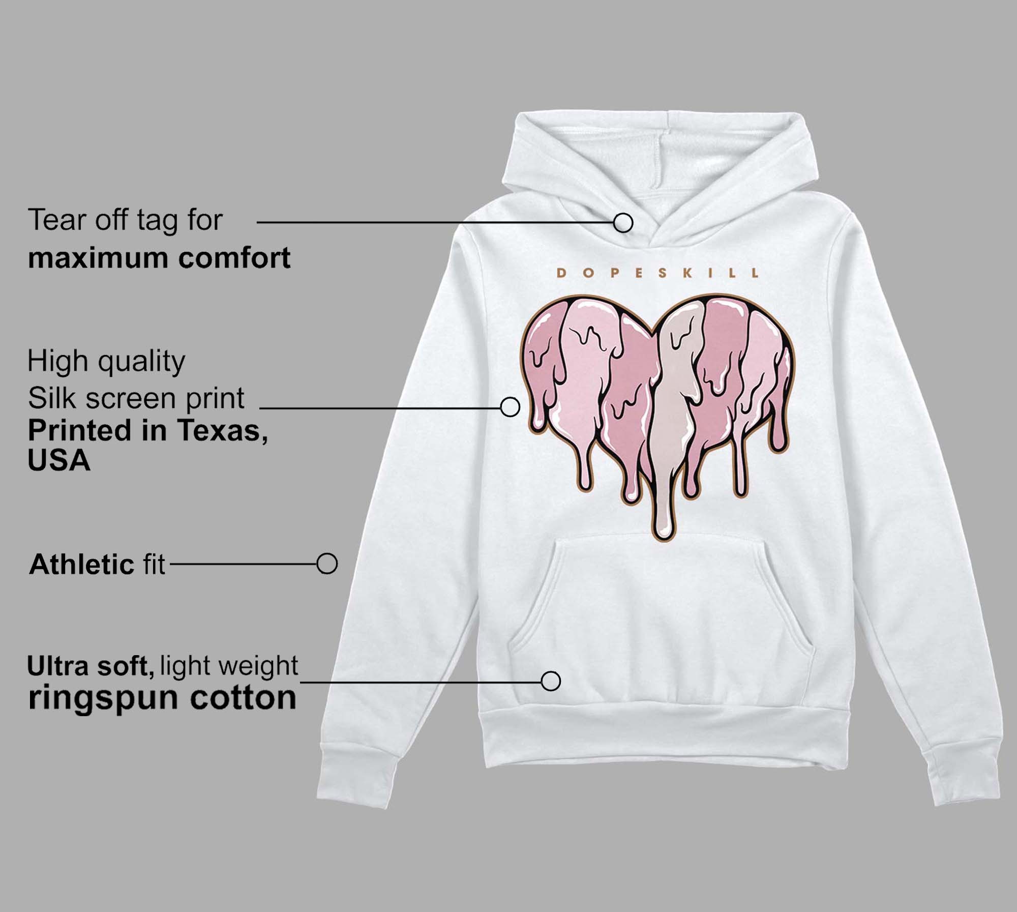 Dunk Low Teddy Bear Pink superstreetwear Hoodie Sweatshirt Slime Drip Heart Graphic