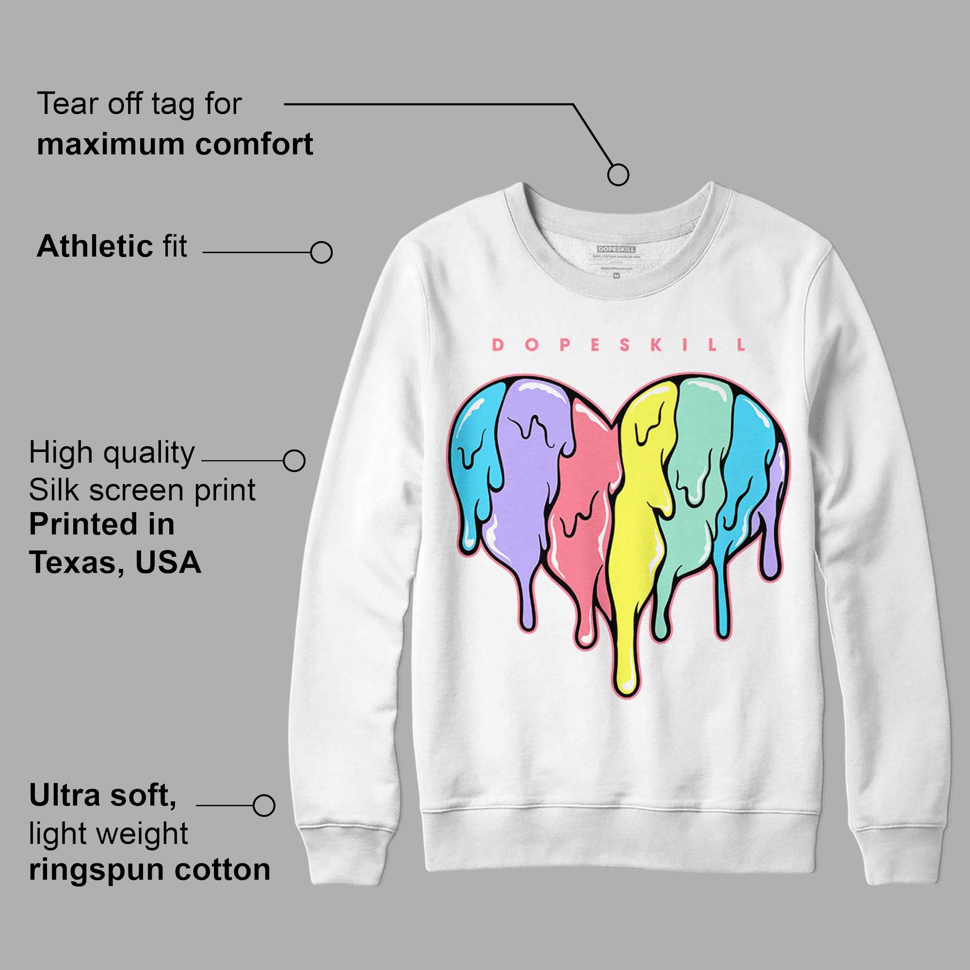 Candy Easter Dunk Low superstreetwear Sweatshirt Slime Drip Heart Graphic