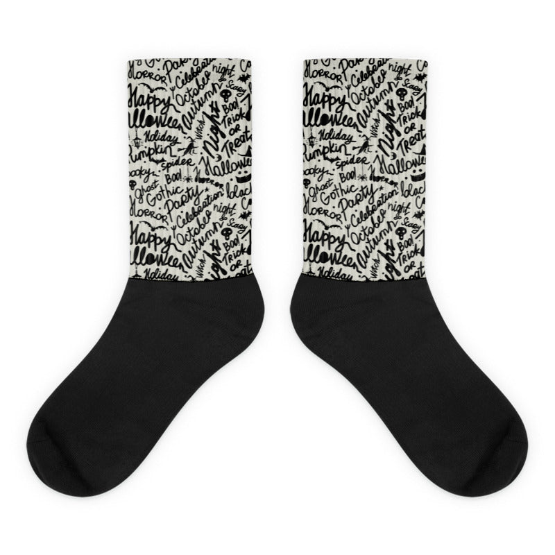 Halloween Sublimated Socks Match AJ 4 Military Black