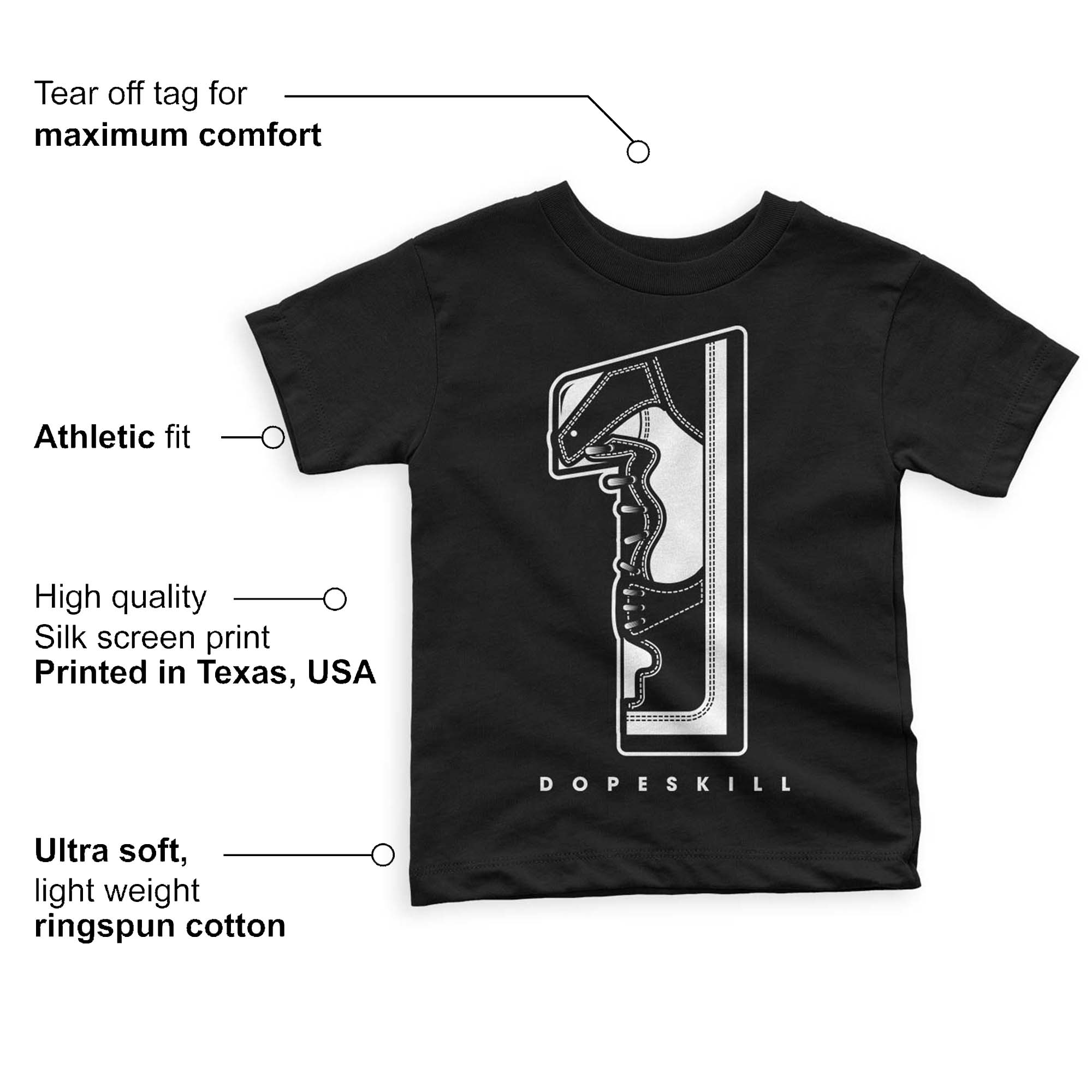 Panda White Black Dunk Low superstreetwear Toddler Kids T-shirt No.1 Graphic