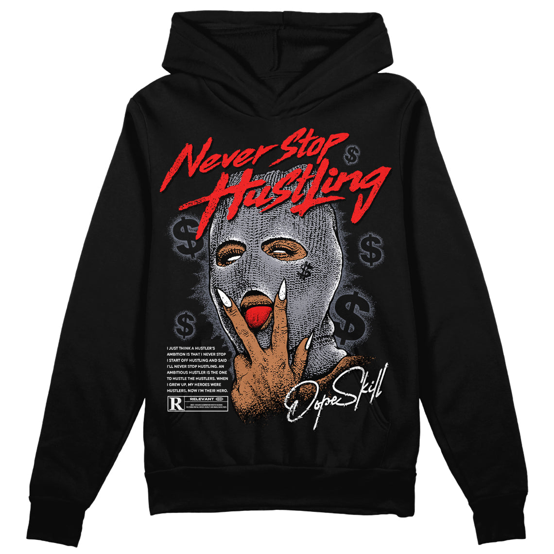 Stealth 14s superstreetwear Hoodie Sweatshirt Never Stop Hustling Graphic