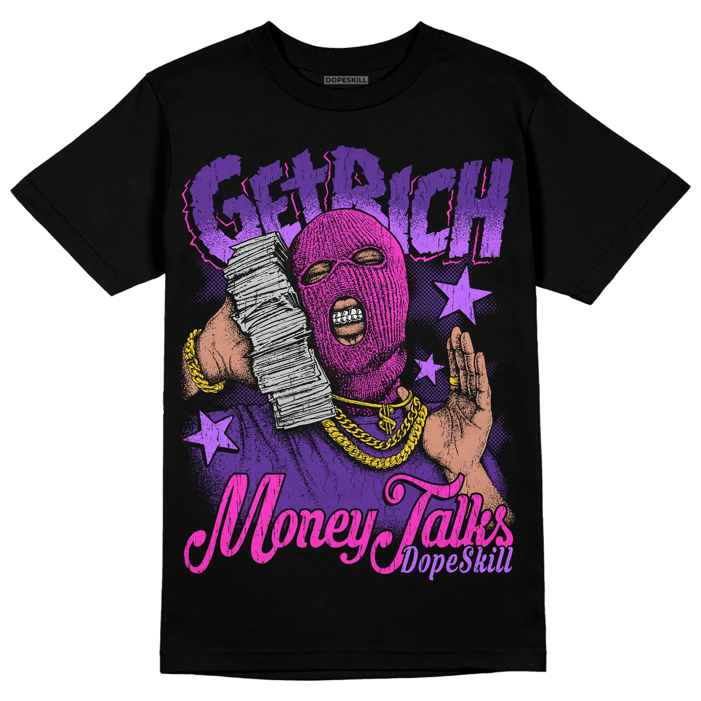 PURPLE Collection superstreetwear T-Shirt Get Rich Graphic