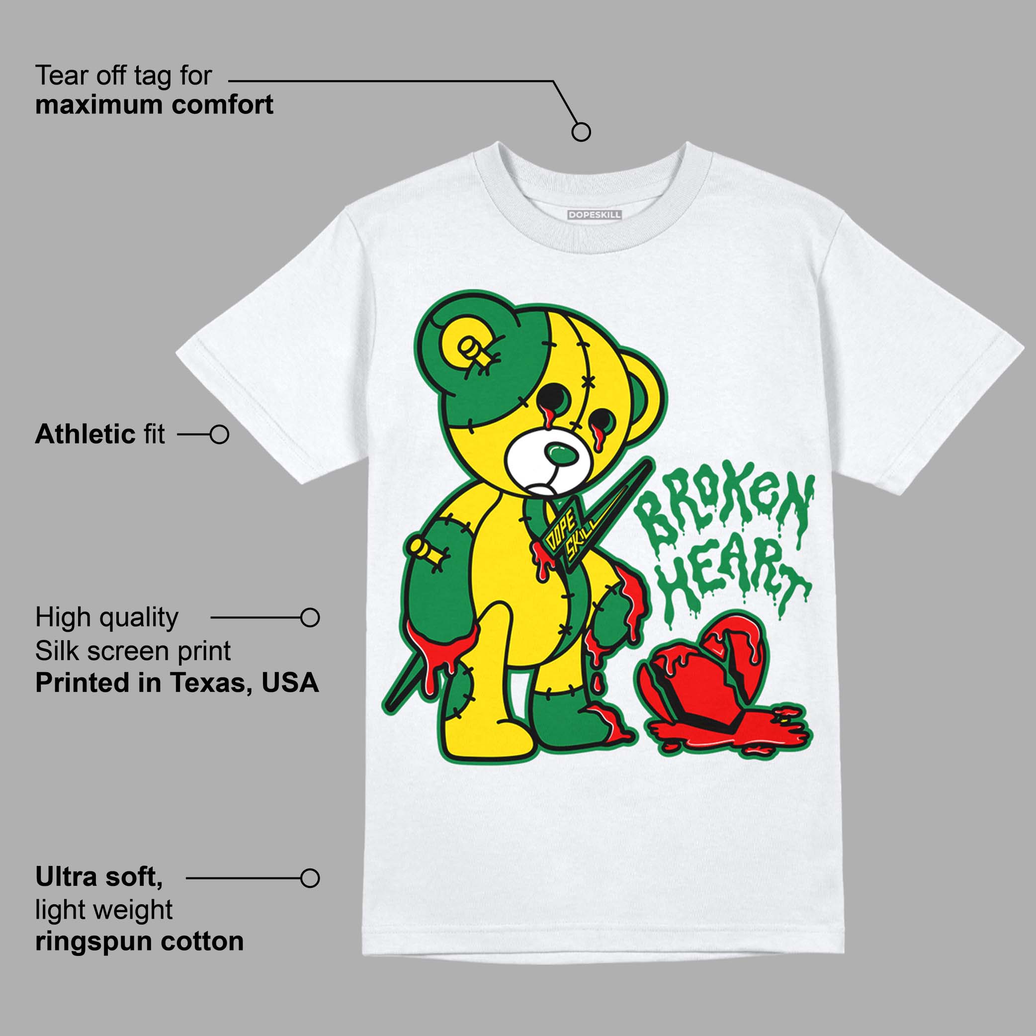 Dunk Low Reverse Brazil superstreetwear T-Shirt Broken Heart Graphic