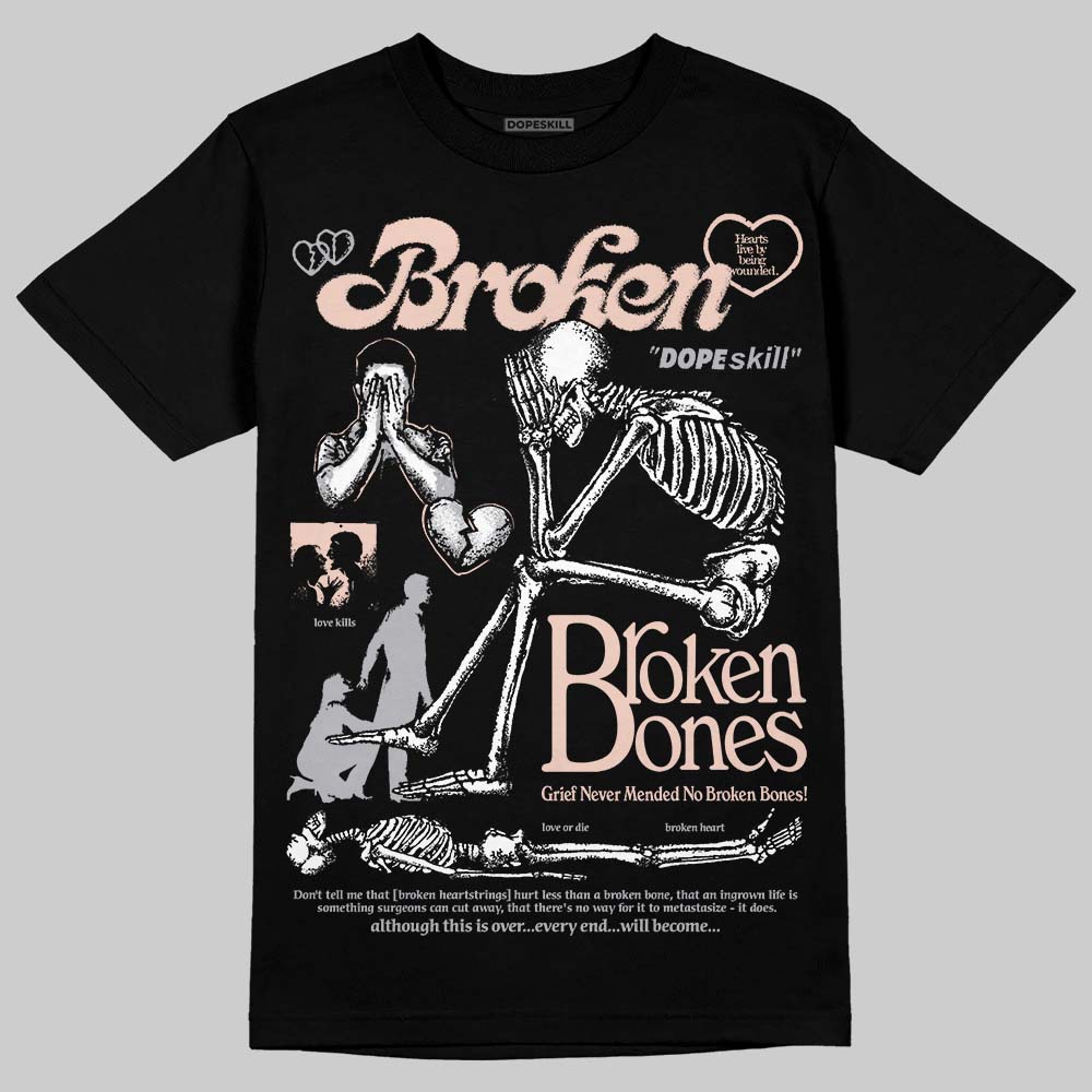 1130 Oyster Grey superstreetwear T-Shirt Broken Bones Graphic