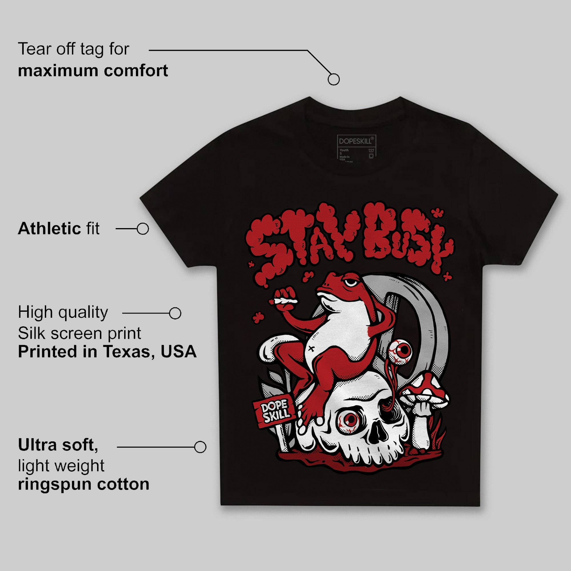 Flu Game 12s superstreetwear Toddler Kids T-shirt Stay Busy Graphic
