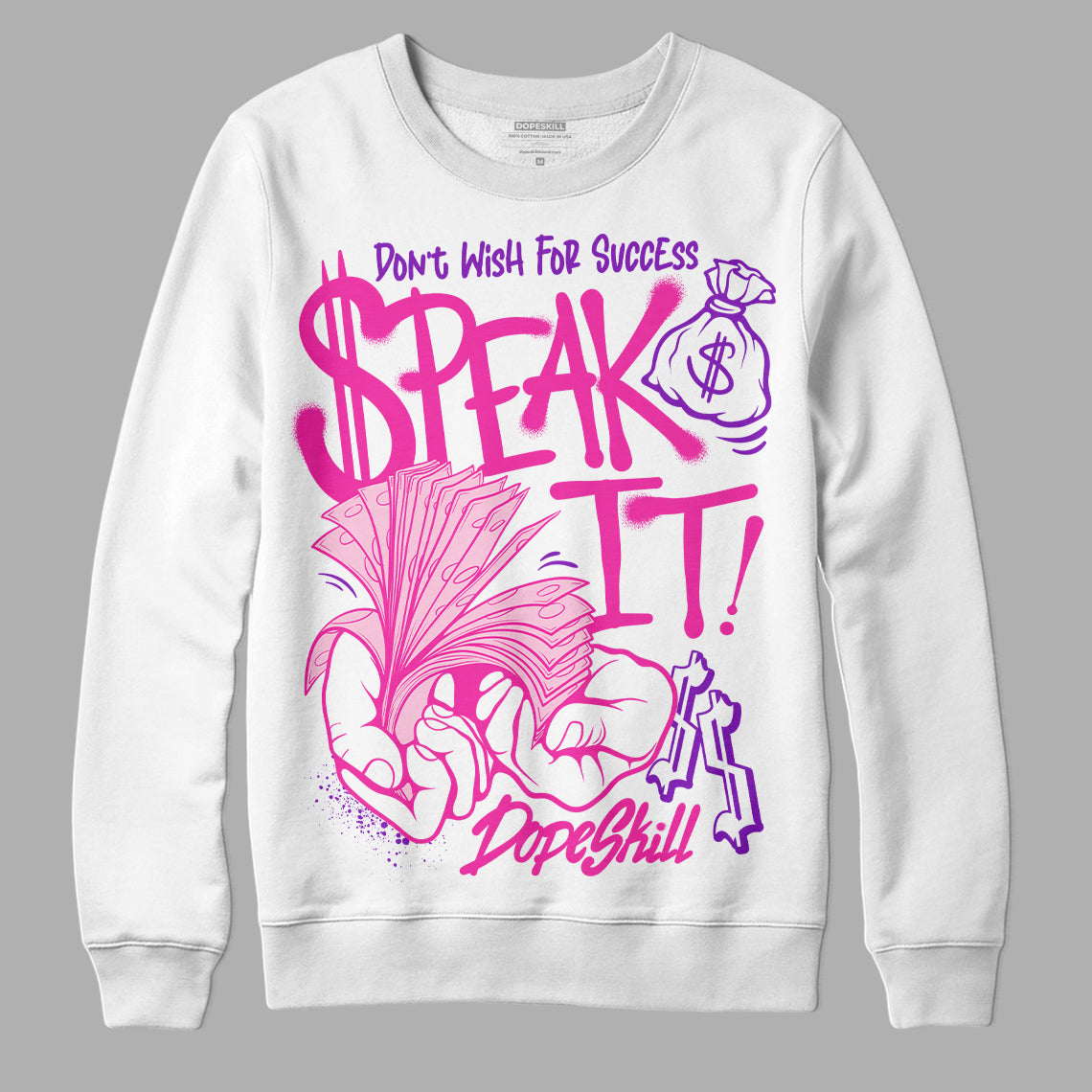 Pink Collection superstreetwear Sweatshirt Speak It Graphic